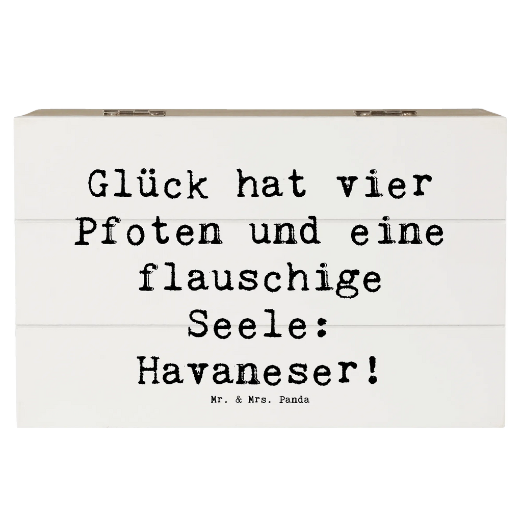 Holzkiste Spruch Havaneser Glück Holzkiste, Kiste, Schatzkiste, Truhe, Schatulle, XXL, Erinnerungsbox, Erinnerungskiste, Dekokiste, Aufbewahrungsbox, Geschenkbox, Geschenkdose, Hund, Hunderasse, Rassehund, Hundebesitzer, Geschenk, Tierfreund, Schenken, Welpe