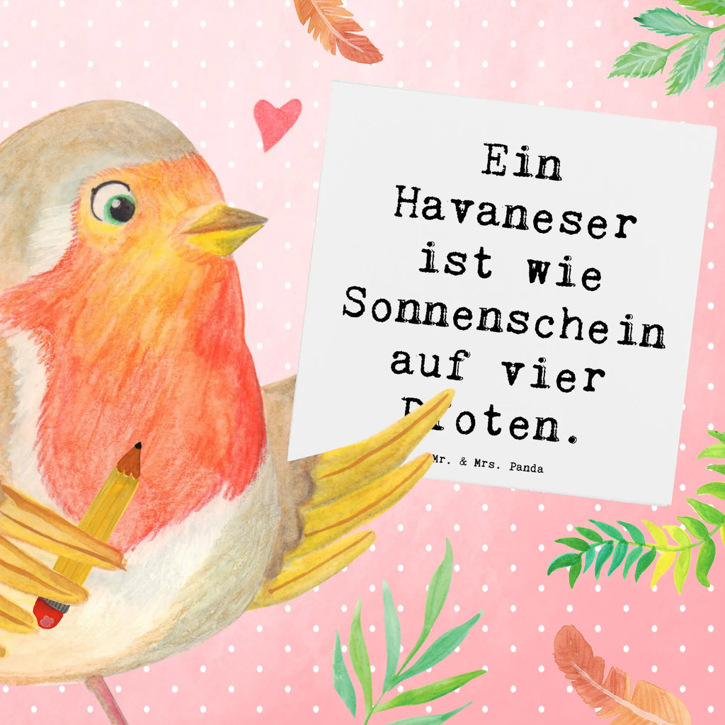 Deluxe Karte Spruch Havaneser Sonnenschein Karte, Grußkarte, Klappkarte, Einladungskarte, Glückwunschkarte, Hochzeitskarte, Geburtstagskarte, Hochwertige Grußkarte, Hochwertige Klappkarte, Hund, Hunderasse, Rassehund, Hundebesitzer, Geschenk, Tierfreund, Schenken, Welpe