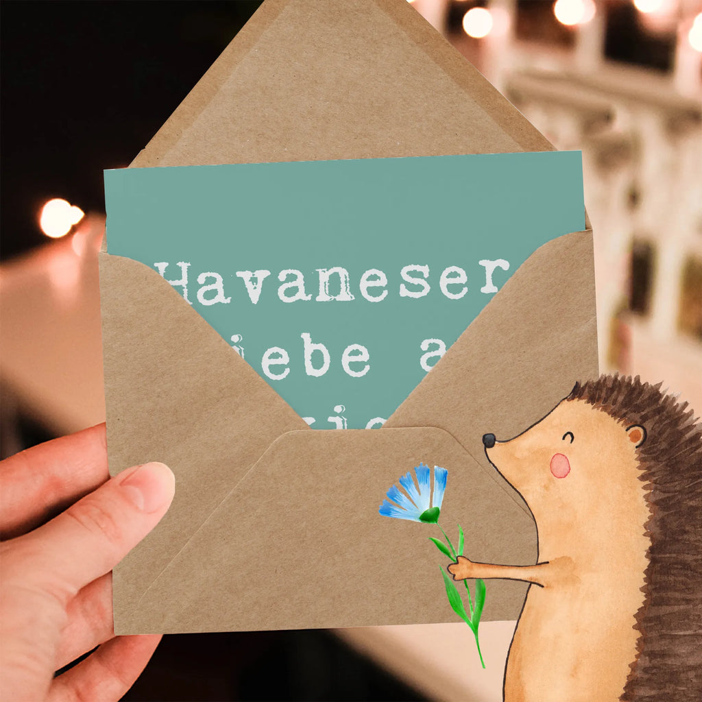 Deluxe Karte Spruch Havaneser Liebe Karte, Grußkarte, Klappkarte, Einladungskarte, Glückwunschkarte, Hochzeitskarte, Geburtstagskarte, Hochwertige Grußkarte, Hochwertige Klappkarte, Hund, Hunderasse, Rassehund, Hundebesitzer, Geschenk, Tierfreund, Schenken, Welpe