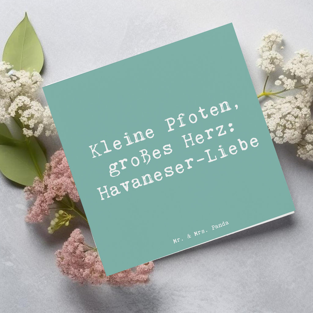 Deluxe Karte Spruch Havaneser Liebe Karte, Grußkarte, Klappkarte, Einladungskarte, Glückwunschkarte, Hochzeitskarte, Geburtstagskarte, Hochwertige Grußkarte, Hochwertige Klappkarte, Hund, Hunderasse, Rassehund, Hundebesitzer, Geschenk, Tierfreund, Schenken, Welpe