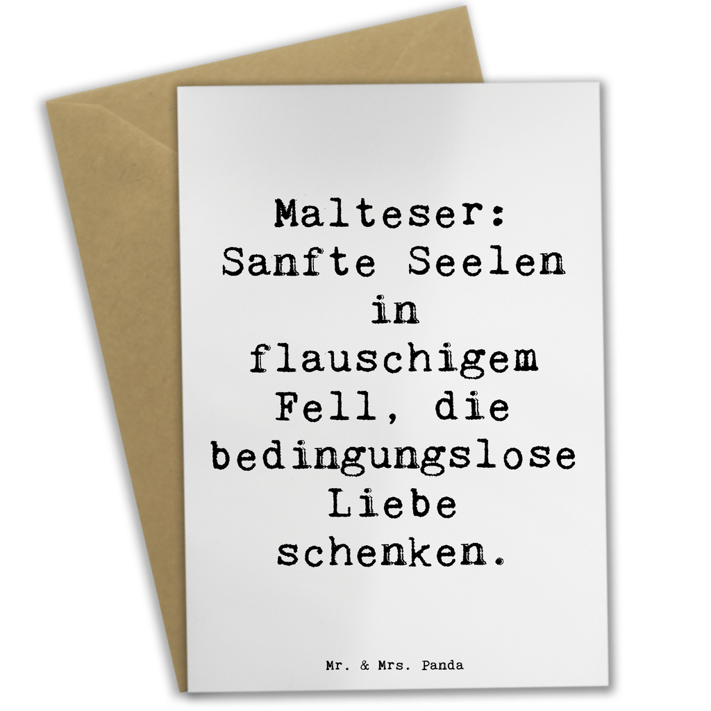 Grußkarte Spruch Malteser Liebe Grußkarte, Klappkarte, Einladungskarte, Glückwunschkarte, Hochzeitskarte, Geburtstagskarte, Karte, Ansichtskarten, Hund, Hunderasse, Rassehund, Hundebesitzer, Geschenk, Tierfreund, Schenken, Welpe