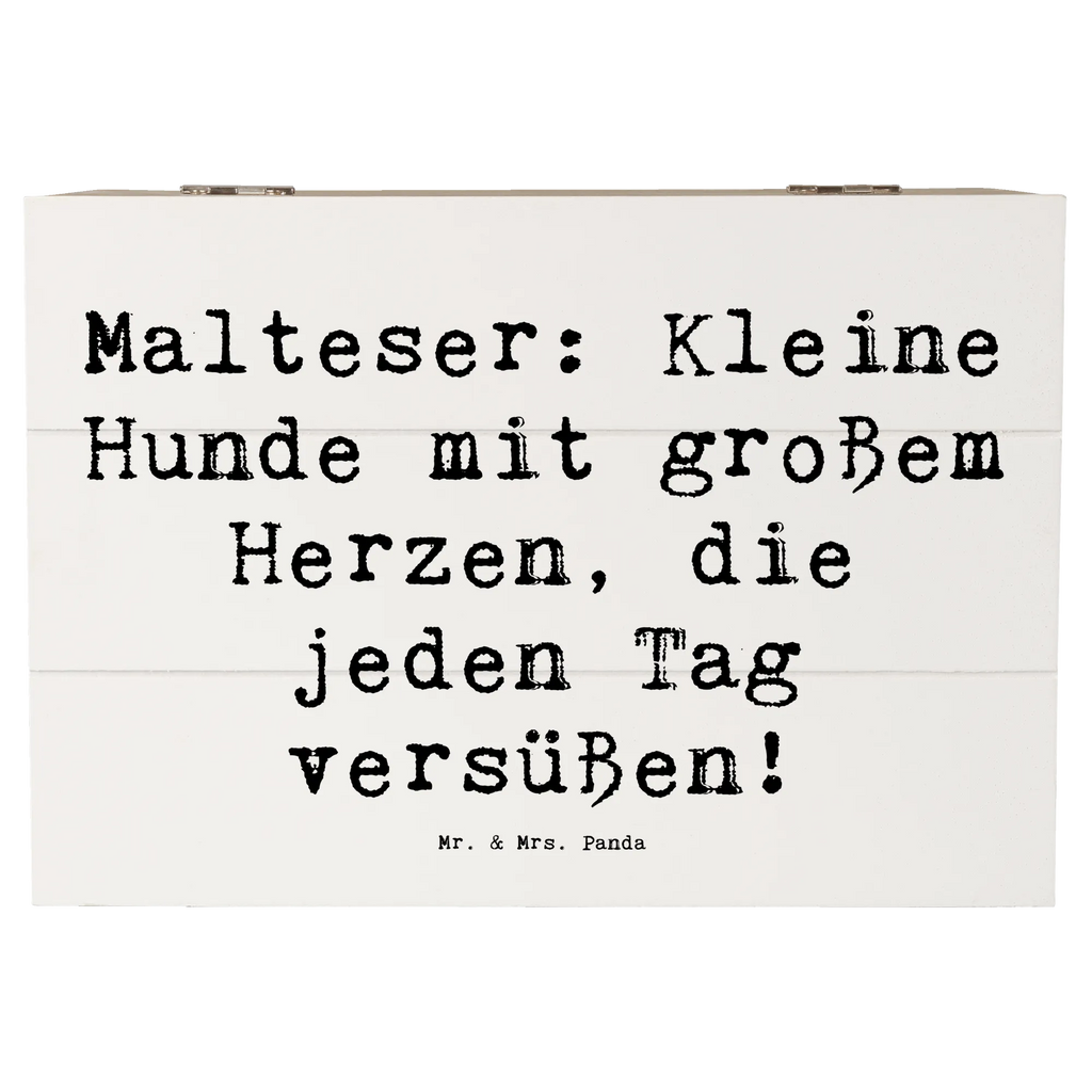 Holzkiste Spruch Malteser Herz Holzkiste, Kiste, Schatzkiste, Truhe, Schatulle, XXL, Erinnerungsbox, Erinnerungskiste, Dekokiste, Aufbewahrungsbox, Geschenkbox, Geschenkdose, Hund, Hunderasse, Rassehund, Hundebesitzer, Geschenk, Tierfreund, Schenken, Welpe