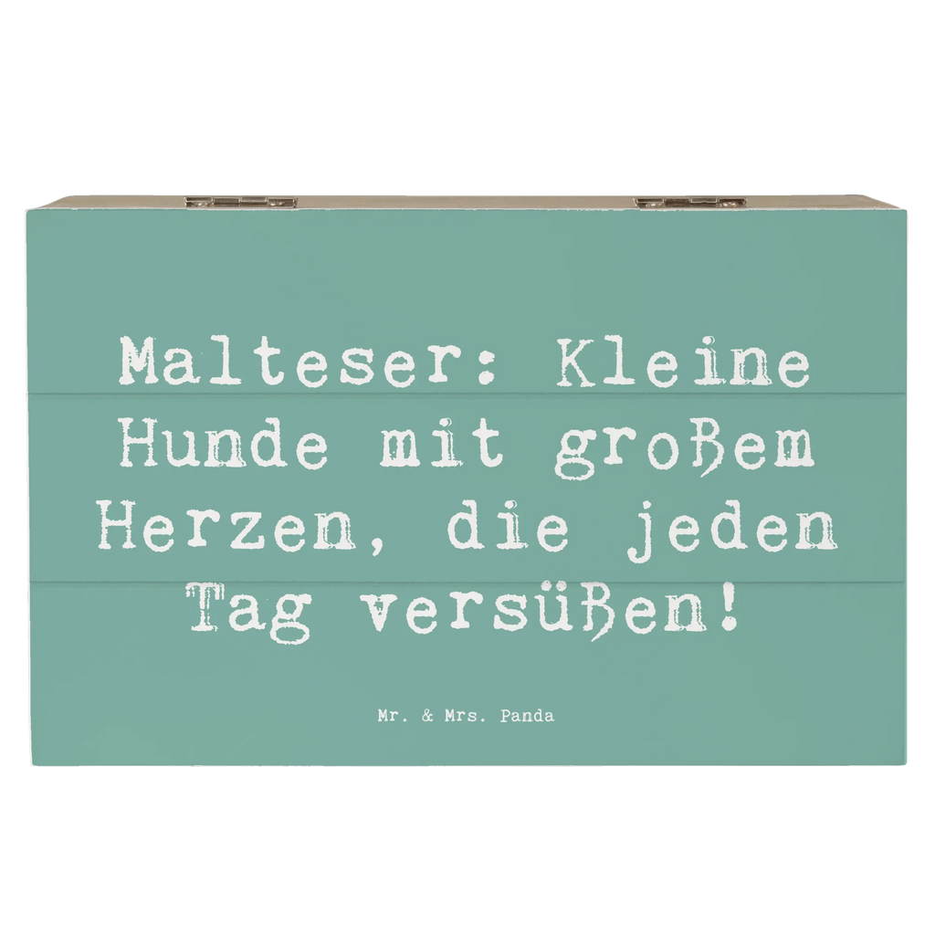 Holzkiste Spruch Malteser Herz Holzkiste, Kiste, Schatzkiste, Truhe, Schatulle, XXL, Erinnerungsbox, Erinnerungskiste, Dekokiste, Aufbewahrungsbox, Geschenkbox, Geschenkdose, Hund, Hunderasse, Rassehund, Hundebesitzer, Geschenk, Tierfreund, Schenken, Welpe