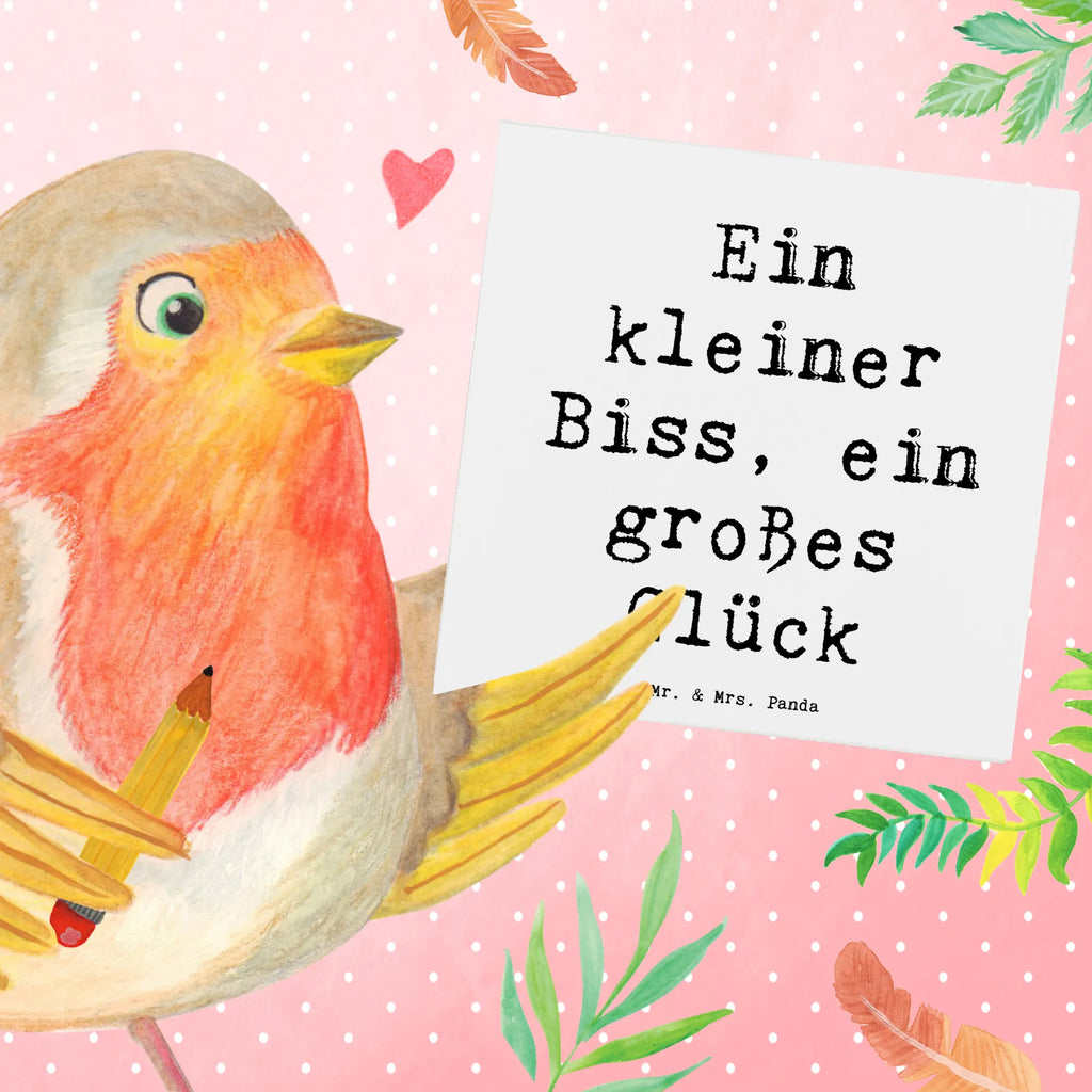 Deluxe Karte Spruch Malteser Glücks-Biss Karte, Grußkarte, Klappkarte, Einladungskarte, Glückwunschkarte, Hochzeitskarte, Geburtstagskarte, Hochwertige Grußkarte, Hochwertige Klappkarte, Hund, Hunderasse, Rassehund, Hundebesitzer, Geschenk, Tierfreund, Schenken, Welpe