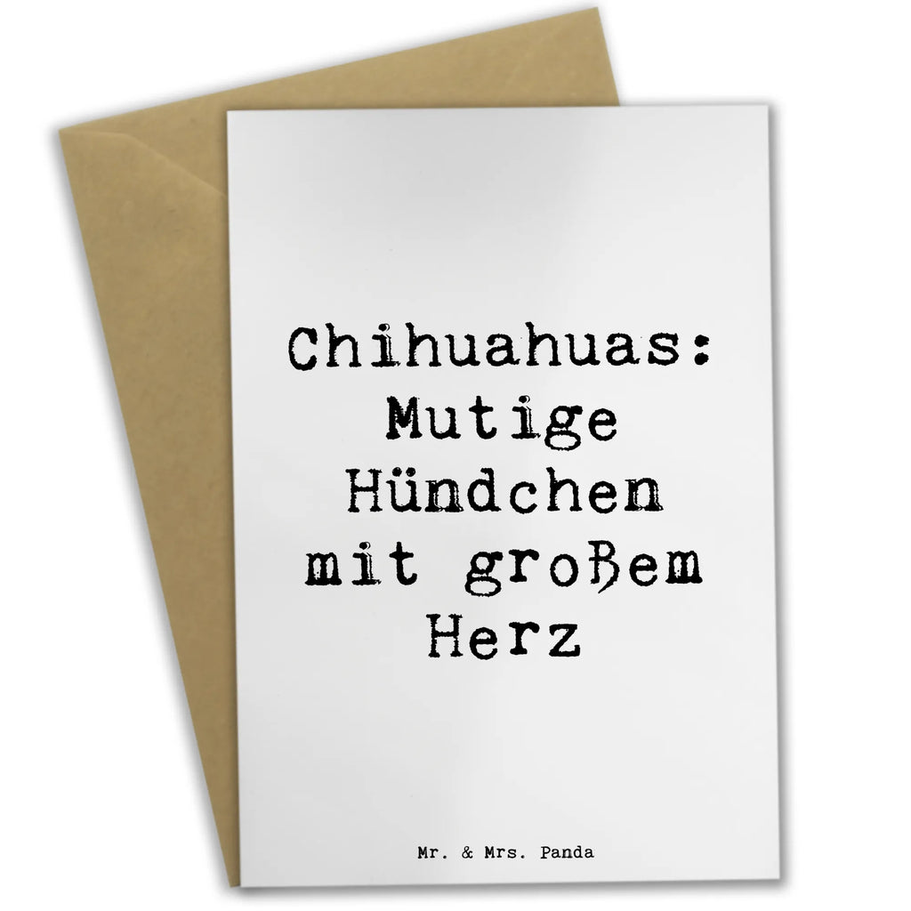 Grußkarte Spruch Chihuahua Mut Grußkarte, Klappkarte, Einladungskarte, Glückwunschkarte, Hochzeitskarte, Geburtstagskarte, Karte, Ansichtskarten, Hund, Hunderasse, Rassehund, Hundebesitzer, Geschenk, Tierfreund, Schenken, Welpe