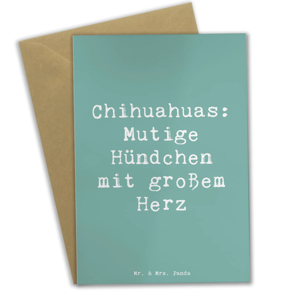 Grußkarte Spruch Chihuahua Mut Grußkarte, Klappkarte, Einladungskarte, Glückwunschkarte, Hochzeitskarte, Geburtstagskarte, Karte, Ansichtskarten, Hund, Hunderasse, Rassehund, Hundebesitzer, Geschenk, Tierfreund, Schenken, Welpe