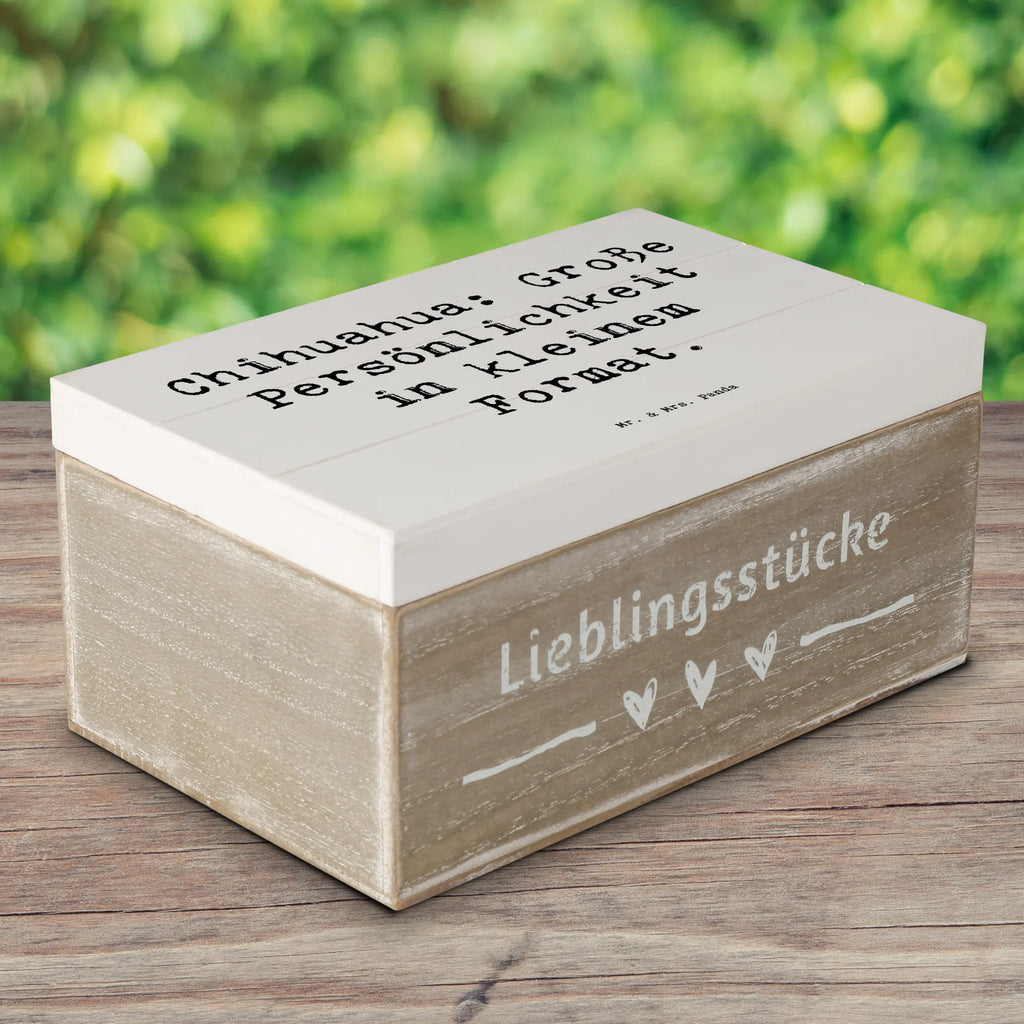 Holzkiste Spruch Chihuahua Persönlichkeit Holzkiste, Kiste, Schatzkiste, Truhe, Schatulle, XXL, Erinnerungsbox, Erinnerungskiste, Dekokiste, Aufbewahrungsbox, Geschenkbox, Geschenkdose, Hund, Hunderasse, Rassehund, Hundebesitzer, Geschenk, Tierfreund, Schenken, Welpe