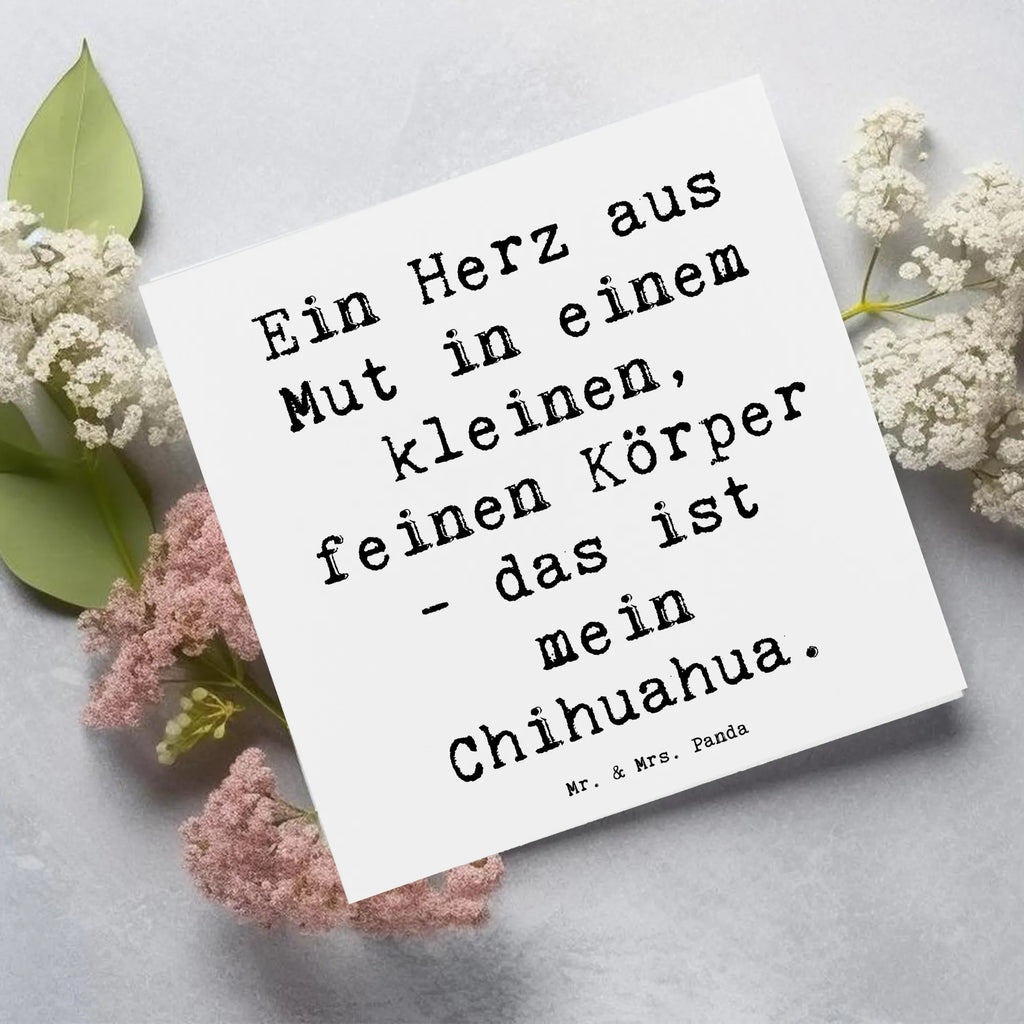 Deluxe Karte Spruch Chihuahua Herz Karte, Grußkarte, Klappkarte, Einladungskarte, Glückwunschkarte, Hochzeitskarte, Geburtstagskarte, Hochwertige Grußkarte, Hochwertige Klappkarte, Hund, Hunderasse, Rassehund, Hundebesitzer, Geschenk, Tierfreund, Schenken, Welpe