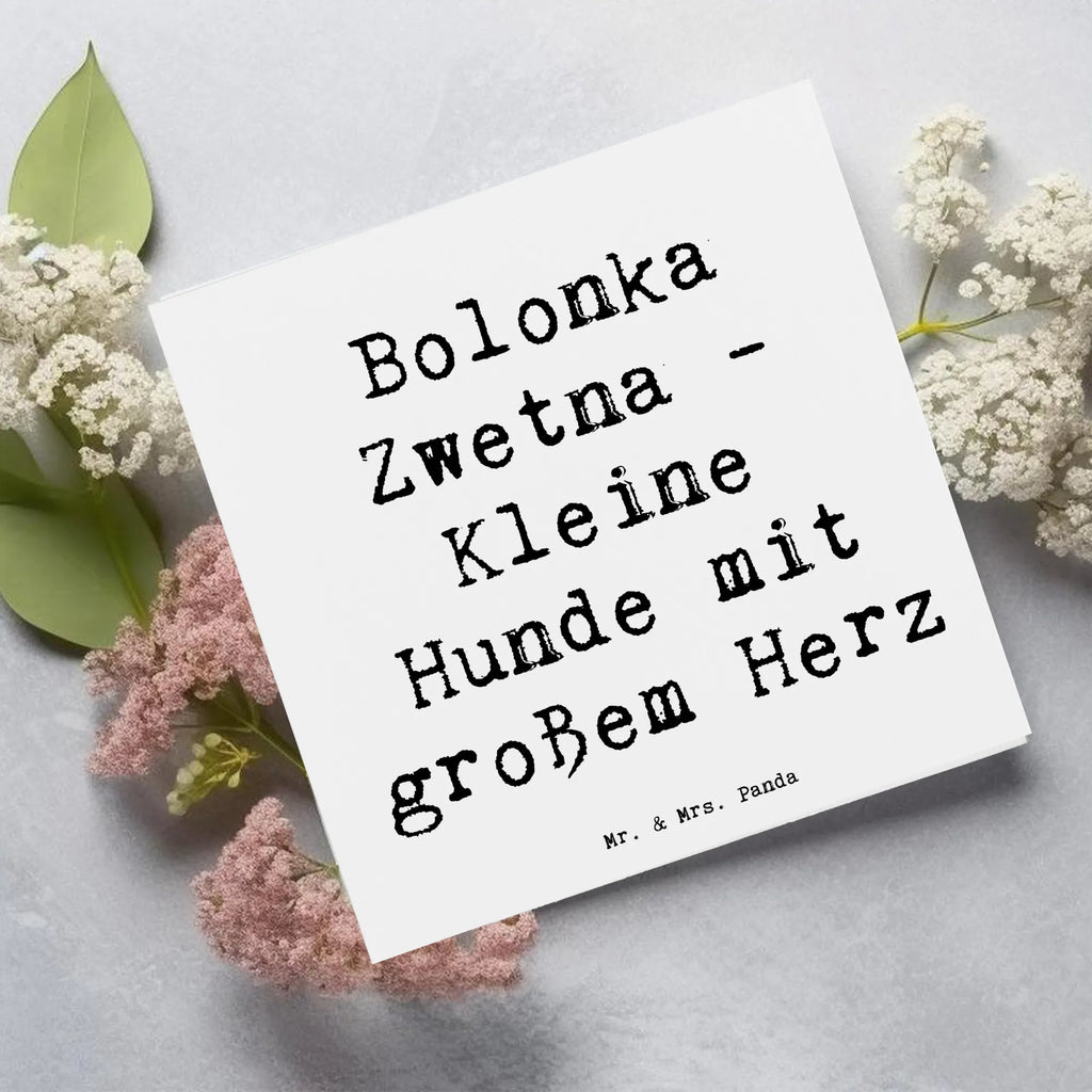 Deluxe Karte Spruch Bolonka Zwetna Herz Karte, Grußkarte, Klappkarte, Einladungskarte, Glückwunschkarte, Hochzeitskarte, Geburtstagskarte, Hochwertige Grußkarte, Hochwertige Klappkarte, Hund, Hunderasse, Rassehund, Hundebesitzer, Geschenk, Tierfreund, Schenken, Welpe