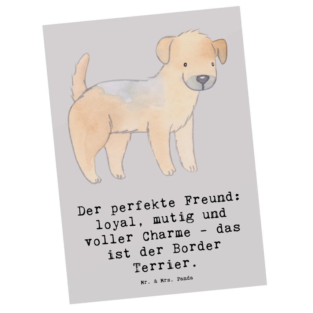 Postkarte Border Terrier Freund Postkarte, Karte, Geschenkkarte, Grußkarte, Einladung, Ansichtskarte, Geburtstagskarte, Einladungskarte, Dankeskarte, Ansichtskarten, Einladung Geburtstag, Einladungskarten Geburtstag, Hund, Hunderasse, Rassehund, Hundebesitzer, Geschenk, Tierfreund, Schenken, Welpe