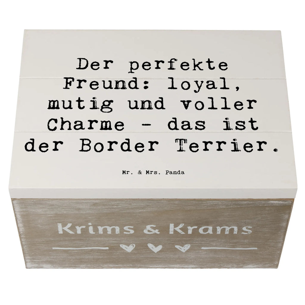 Holzkiste Spruch Border Terrier Freund Holzkiste, Kiste, Schatzkiste, Truhe, Schatulle, XXL, Erinnerungsbox, Erinnerungskiste, Dekokiste, Aufbewahrungsbox, Geschenkbox, Geschenkdose, Hund, Hunderasse, Rassehund, Hundebesitzer, Geschenk, Tierfreund, Schenken, Welpe