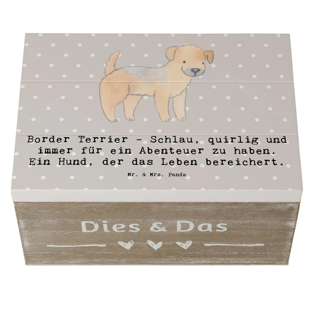 Holzkiste Border Terrier Abenteuer Holzkiste, Kiste, Schatzkiste, Truhe, Schatulle, XXL, Erinnerungsbox, Erinnerungskiste, Dekokiste, Aufbewahrungsbox, Geschenkbox, Geschenkdose, Hund, Hunderasse, Rassehund, Hundebesitzer, Geschenk, Tierfreund, Schenken, Welpe