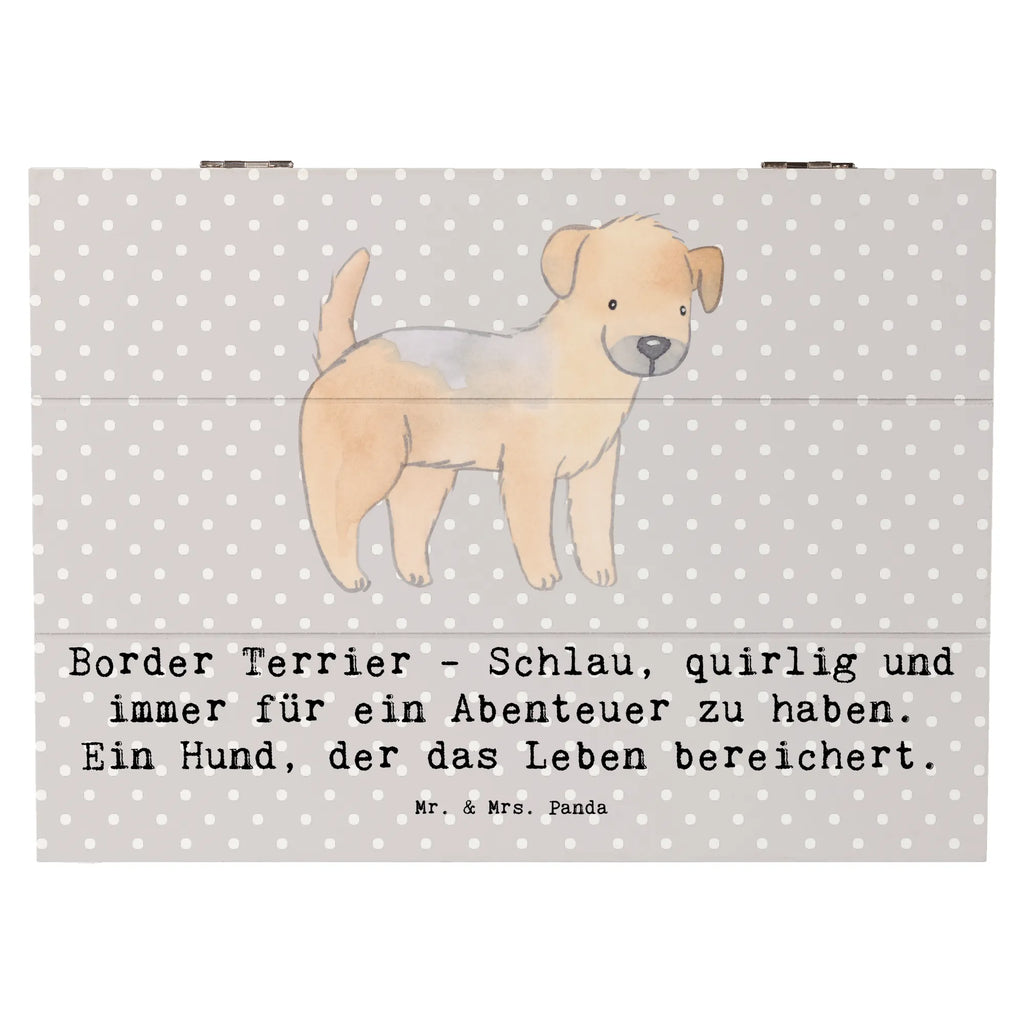 Holzkiste Border Terrier Abenteuer Holzkiste, Kiste, Schatzkiste, Truhe, Schatulle, XXL, Erinnerungsbox, Erinnerungskiste, Dekokiste, Aufbewahrungsbox, Geschenkbox, Geschenkdose, Hund, Hunderasse, Rassehund, Hundebesitzer, Geschenk, Tierfreund, Schenken, Welpe