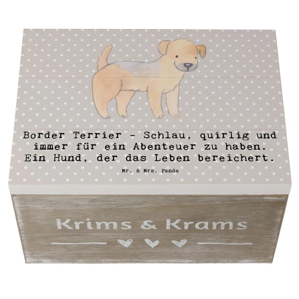 Holzkiste Border Terrier Abenteuer Holzkiste, Kiste, Schatzkiste, Truhe, Schatulle, XXL, Erinnerungsbox, Erinnerungskiste, Dekokiste, Aufbewahrungsbox, Geschenkbox, Geschenkdose, Hund, Hunderasse, Rassehund, Hundebesitzer, Geschenk, Tierfreund, Schenken, Welpe