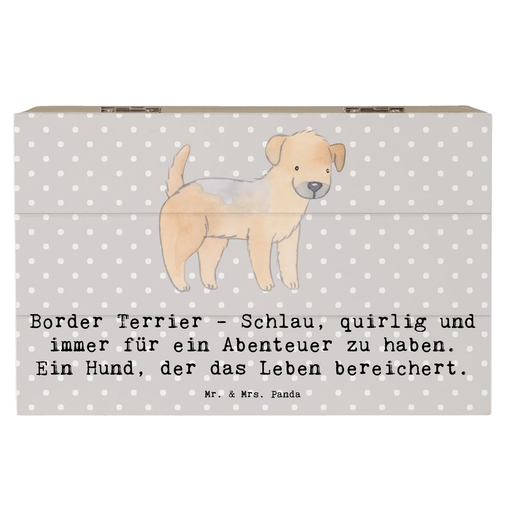 Holzkiste Border Terrier Abenteuer Holzkiste, Kiste, Schatzkiste, Truhe, Schatulle, XXL, Erinnerungsbox, Erinnerungskiste, Dekokiste, Aufbewahrungsbox, Geschenkbox, Geschenkdose, Hund, Hunderasse, Rassehund, Hundebesitzer, Geschenk, Tierfreund, Schenken, Welpe