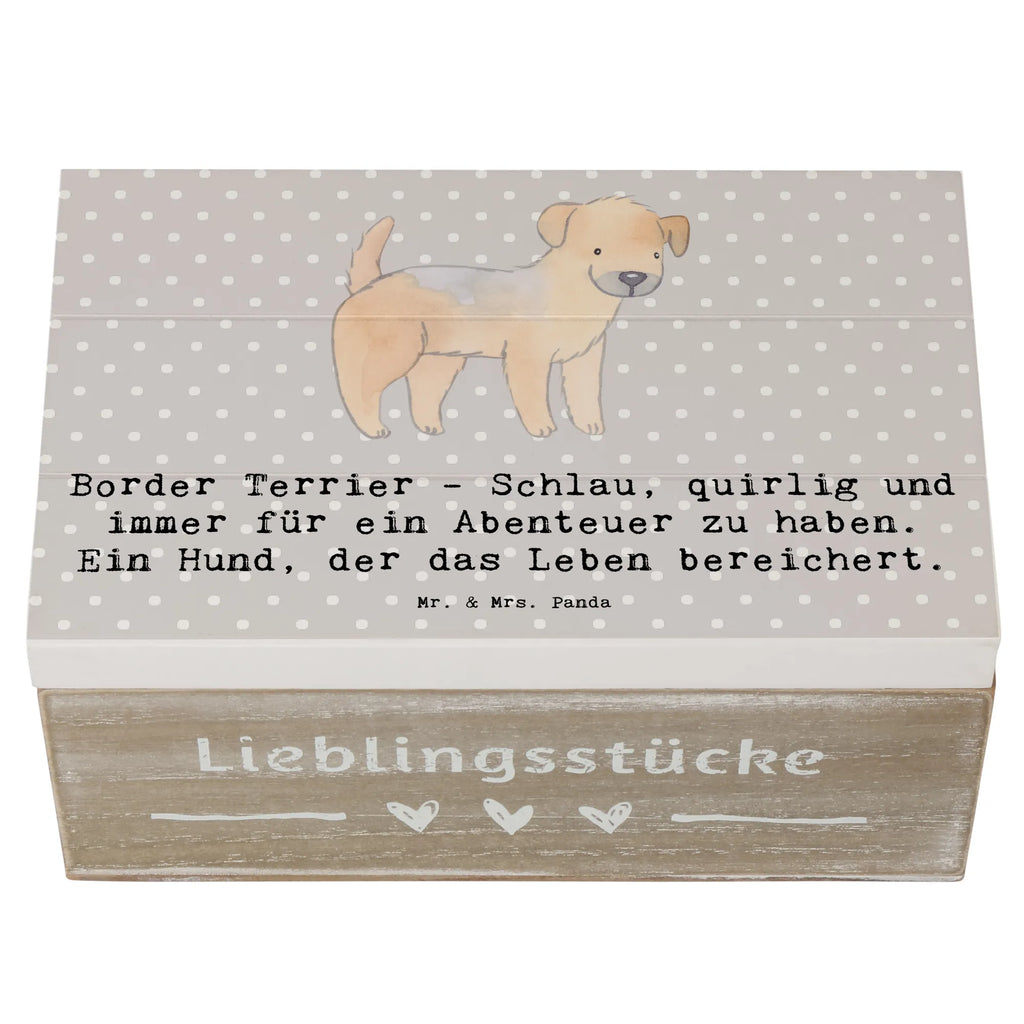 Holzkiste Border Terrier Abenteuer Holzkiste, Kiste, Schatzkiste, Truhe, Schatulle, XXL, Erinnerungsbox, Erinnerungskiste, Dekokiste, Aufbewahrungsbox, Geschenkbox, Geschenkdose, Hund, Hunderasse, Rassehund, Hundebesitzer, Geschenk, Tierfreund, Schenken, Welpe