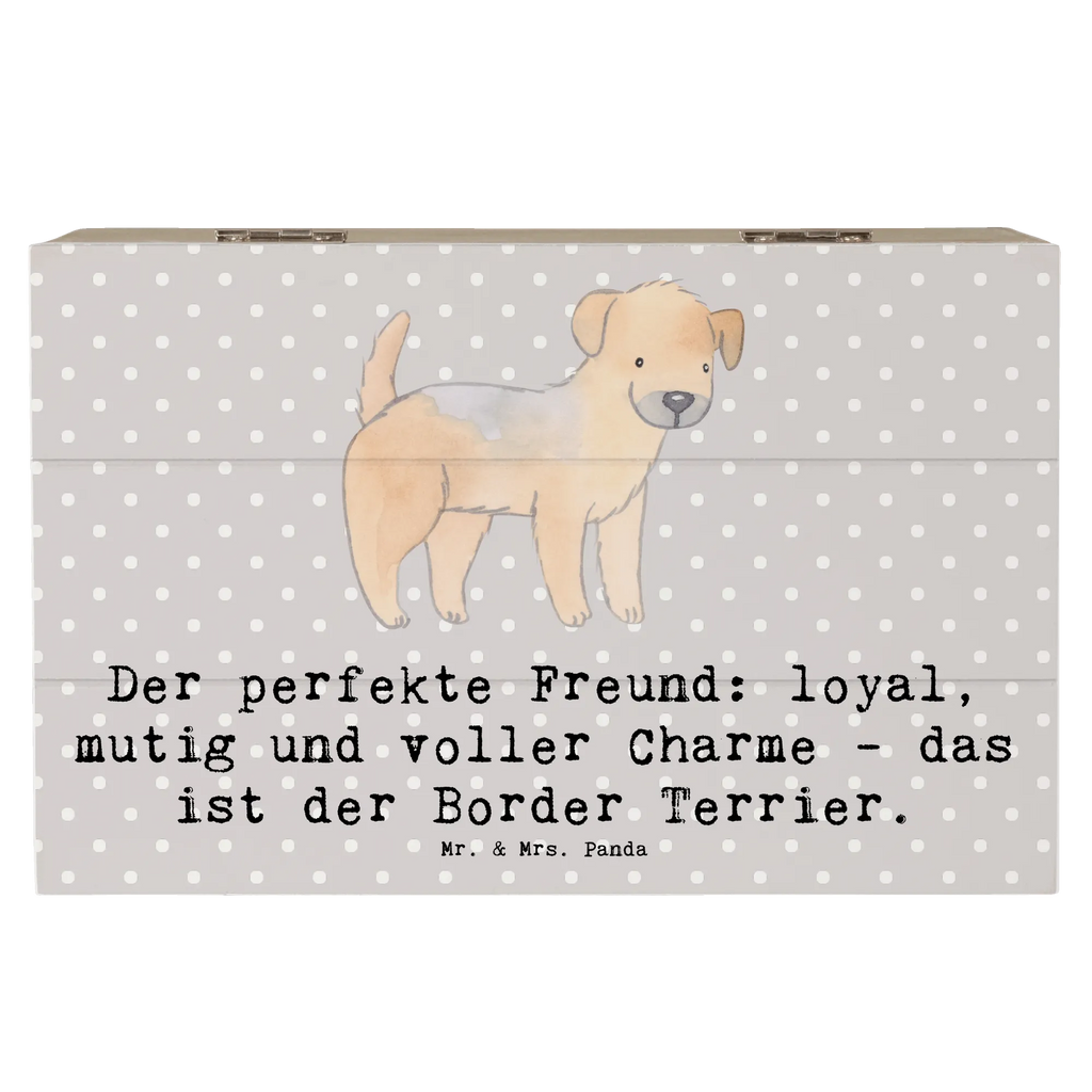 Holzkiste Border Terrier Freund Holzkiste, Kiste, Schatzkiste, Truhe, Schatulle, XXL, Erinnerungsbox, Erinnerungskiste, Dekokiste, Aufbewahrungsbox, Geschenkbox, Geschenkdose, Hund, Hunderasse, Rassehund, Hundebesitzer, Geschenk, Tierfreund, Schenken, Welpe