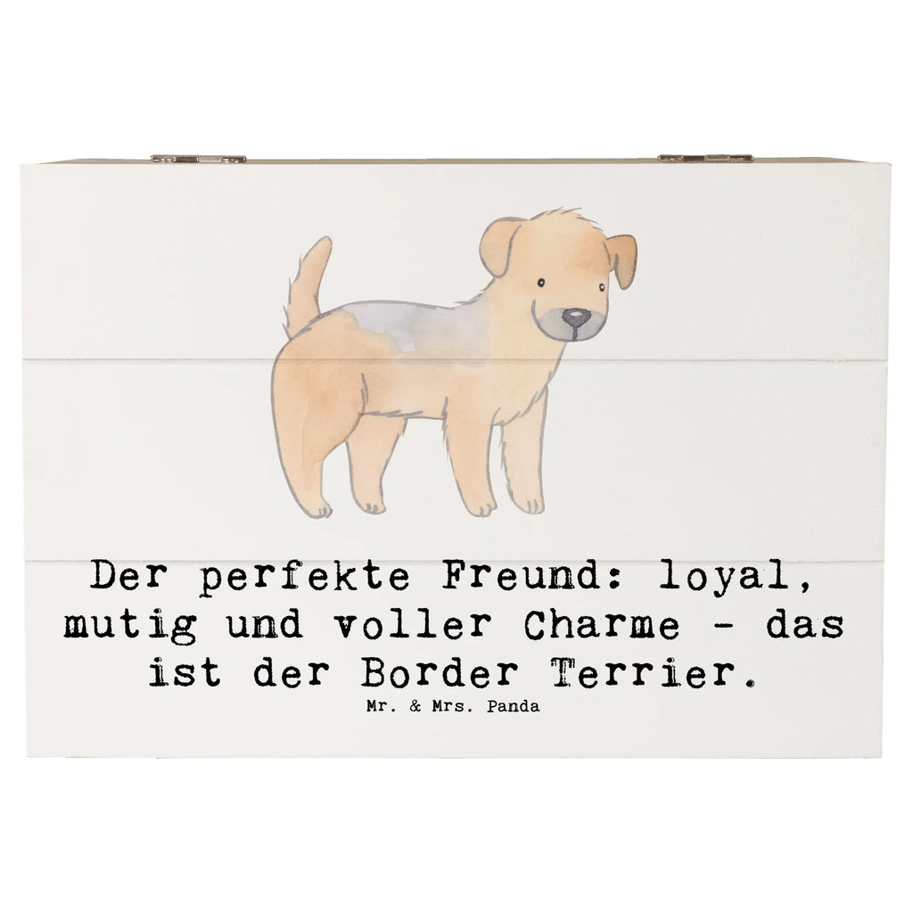 Holzkiste Border Terrier Freund Holzkiste, Kiste, Schatzkiste, Truhe, Schatulle, XXL, Erinnerungsbox, Erinnerungskiste, Dekokiste, Aufbewahrungsbox, Geschenkbox, Geschenkdose, Hund, Hunderasse, Rassehund, Hundebesitzer, Geschenk, Tierfreund, Schenken, Welpe