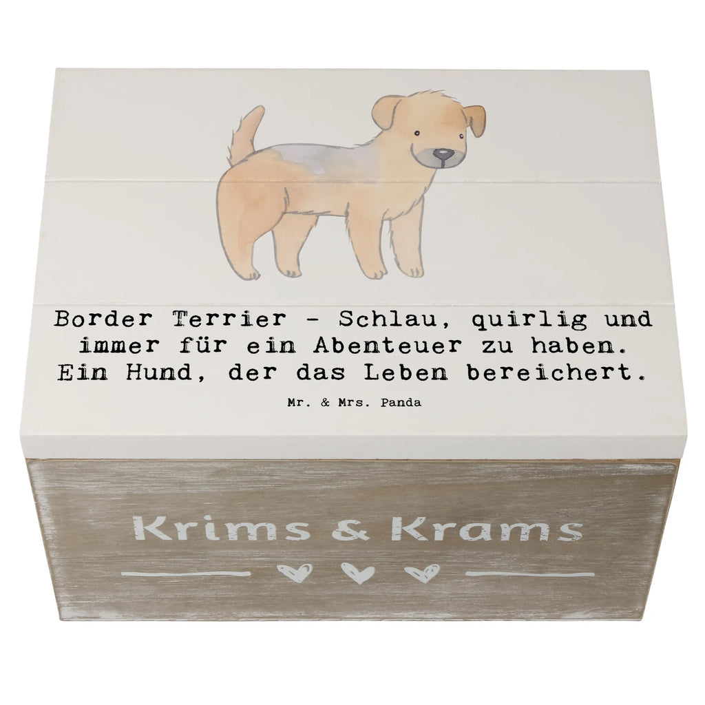 Holzkiste Border Terrier Abenteuer Holzkiste, Kiste, Schatzkiste, Truhe, Schatulle, XXL, Erinnerungsbox, Erinnerungskiste, Dekokiste, Aufbewahrungsbox, Geschenkbox, Geschenkdose, Hund, Hunderasse, Rassehund, Hundebesitzer, Geschenk, Tierfreund, Schenken, Welpe