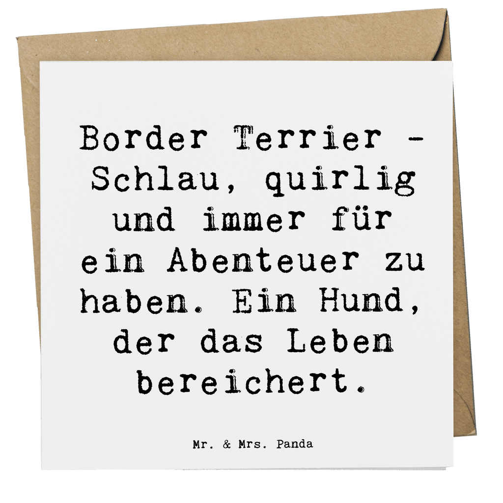 Deluxe Karte Spruch Border Terrier Abenteuer Karte, Grußkarte, Klappkarte, Einladungskarte, Glückwunschkarte, Hochzeitskarte, Geburtstagskarte, Hochwertige Grußkarte, Hochwertige Klappkarte, Hund, Hunderasse, Rassehund, Hundebesitzer, Geschenk, Tierfreund, Schenken, Welpe