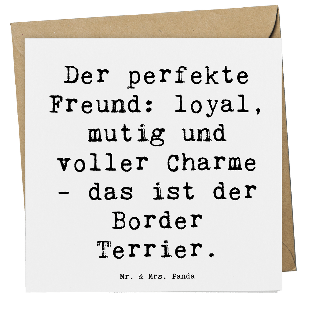 Deluxe Karte Spruch Border Terrier Freund Karte, Grußkarte, Klappkarte, Einladungskarte, Glückwunschkarte, Hochzeitskarte, Geburtstagskarte, Hochwertige Grußkarte, Hochwertige Klappkarte, Hund, Hunderasse, Rassehund, Hundebesitzer, Geschenk, Tierfreund, Schenken, Welpe