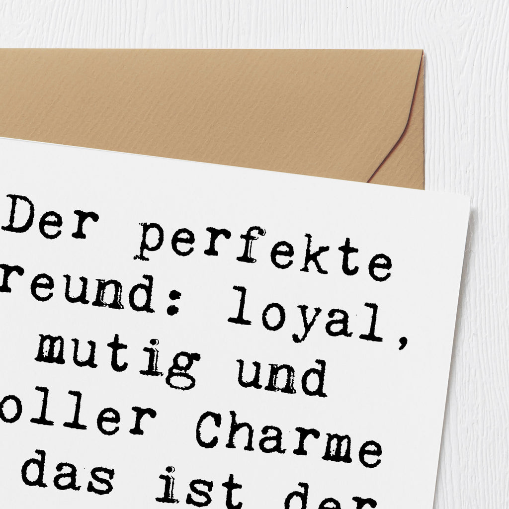 Deluxe Karte Spruch Border Terrier Freund Karte, Grußkarte, Klappkarte, Einladungskarte, Glückwunschkarte, Hochzeitskarte, Geburtstagskarte, Hochwertige Grußkarte, Hochwertige Klappkarte, Hund, Hunderasse, Rassehund, Hundebesitzer, Geschenk, Tierfreund, Schenken, Welpe