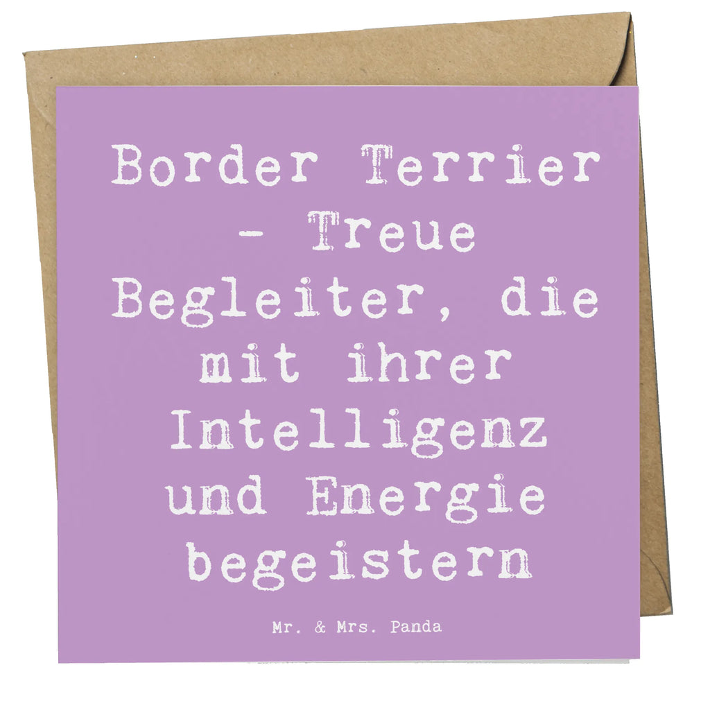 Deluxe Karte Spruch Border Terrier Freunde Karte, Grußkarte, Klappkarte, Einladungskarte, Glückwunschkarte, Hochzeitskarte, Geburtstagskarte, Hochwertige Grußkarte, Hochwertige Klappkarte, Hund, Hunderasse, Rassehund, Hundebesitzer, Geschenk, Tierfreund, Schenken, Welpe