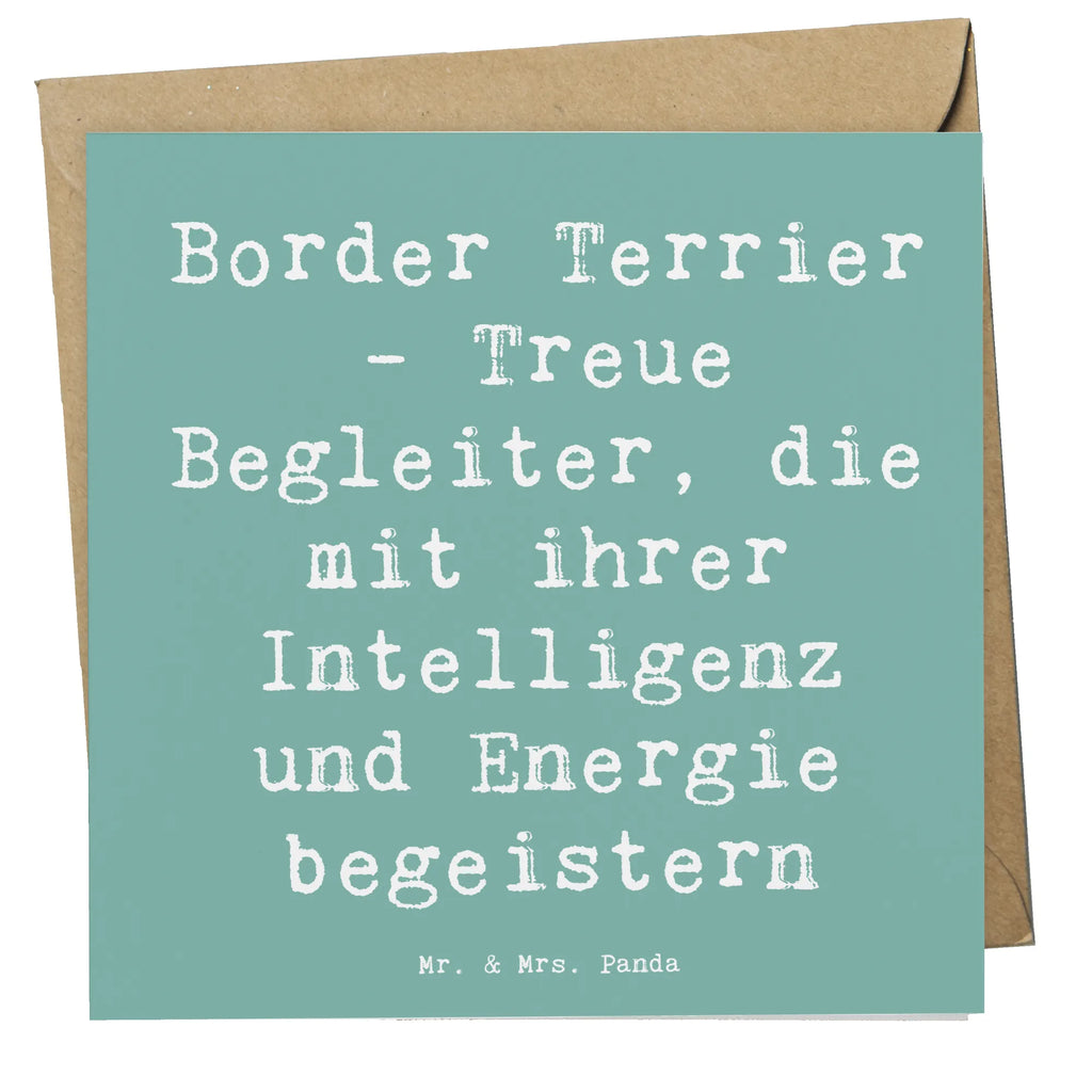 Deluxe Karte Spruch Border Terrier Freunde Karte, Grußkarte, Klappkarte, Einladungskarte, Glückwunschkarte, Hochzeitskarte, Geburtstagskarte, Hochwertige Grußkarte, Hochwertige Klappkarte, Hund, Hunderasse, Rassehund, Hundebesitzer, Geschenk, Tierfreund, Schenken, Welpe