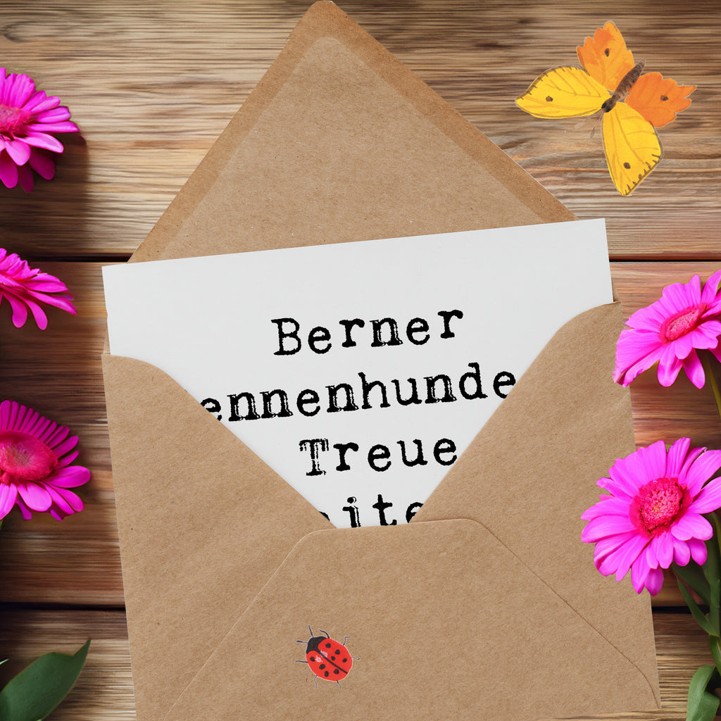 Deluxe Karte Spruch Berner Sennenhund Herz Karte, Grußkarte, Klappkarte, Einladungskarte, Glückwunschkarte, Hochzeitskarte, Geburtstagskarte, Hochwertige Grußkarte, Hochwertige Klappkarte, Hund, Hunderasse, Rassehund, Hundebesitzer, Geschenk, Tierfreund, Schenken, Welpe