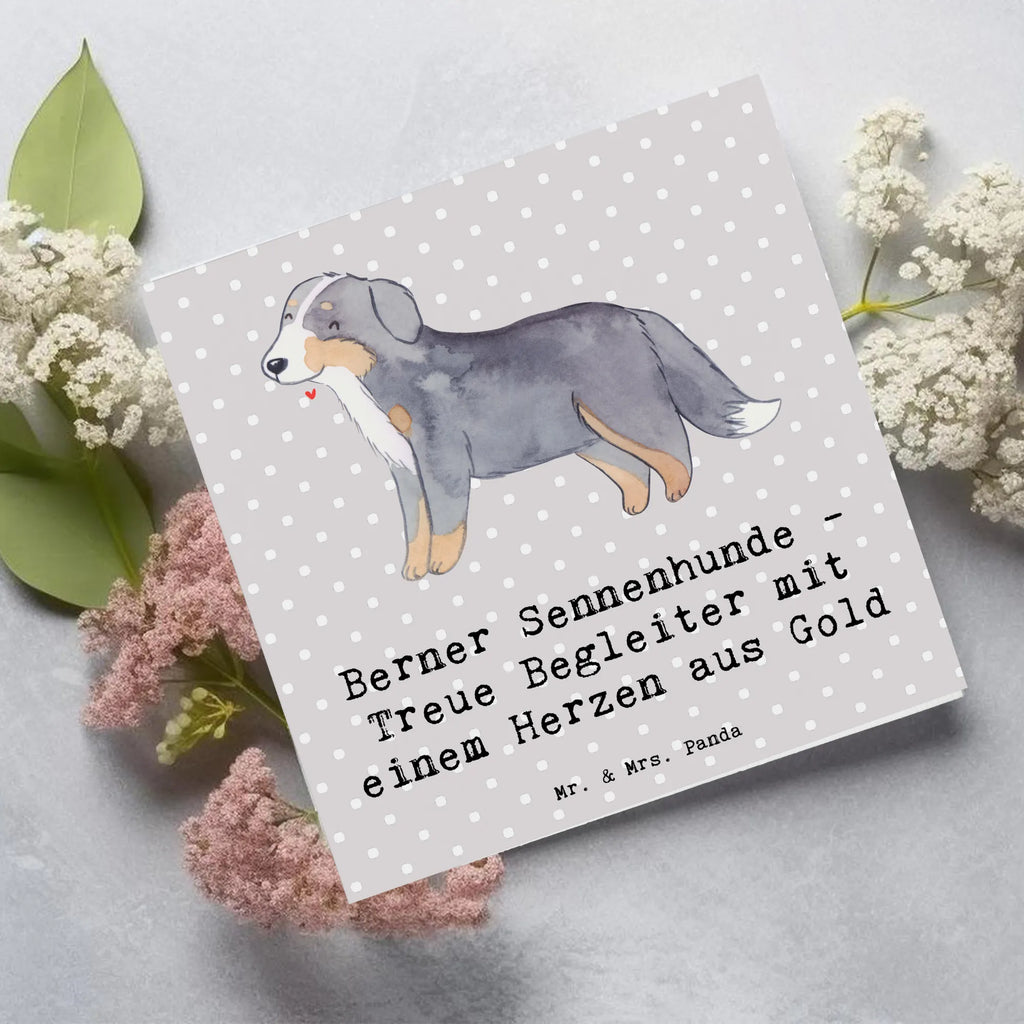 Deluxe Karte Berner Sennenhund Herz Karte, Grußkarte, Klappkarte, Einladungskarte, Glückwunschkarte, Hochzeitskarte, Geburtstagskarte, Hochwertige Grußkarte, Hochwertige Klappkarte, Hund, Hunderasse, Rassehund, Hundebesitzer, Geschenk, Tierfreund, Schenken, Welpe