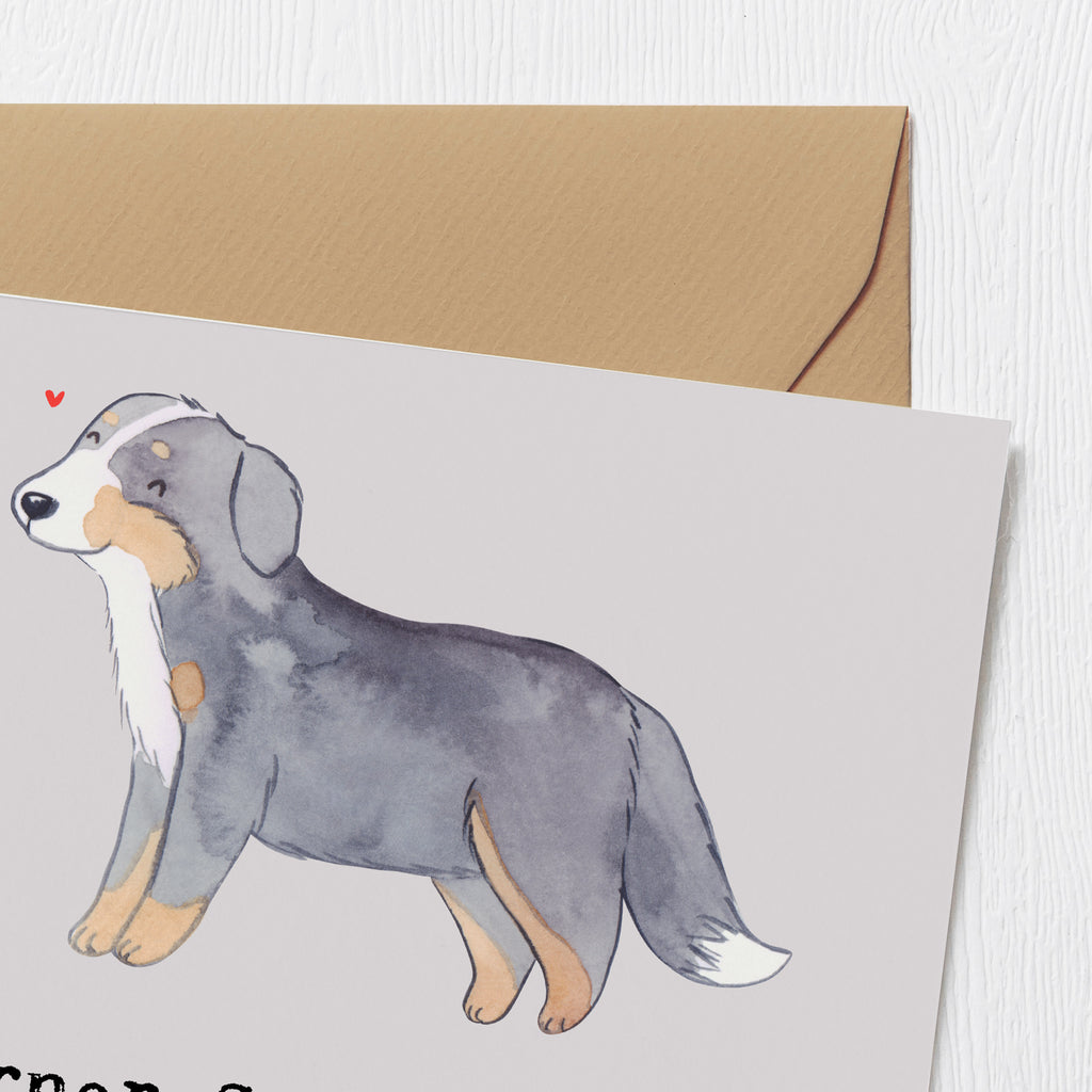 Deluxe Karte Berner Sennenhund Herz Karte, Grußkarte, Klappkarte, Einladungskarte, Glückwunschkarte, Hochzeitskarte, Geburtstagskarte, Hochwertige Grußkarte, Hochwertige Klappkarte, Hund, Hunderasse, Rassehund, Hundebesitzer, Geschenk, Tierfreund, Schenken, Welpe