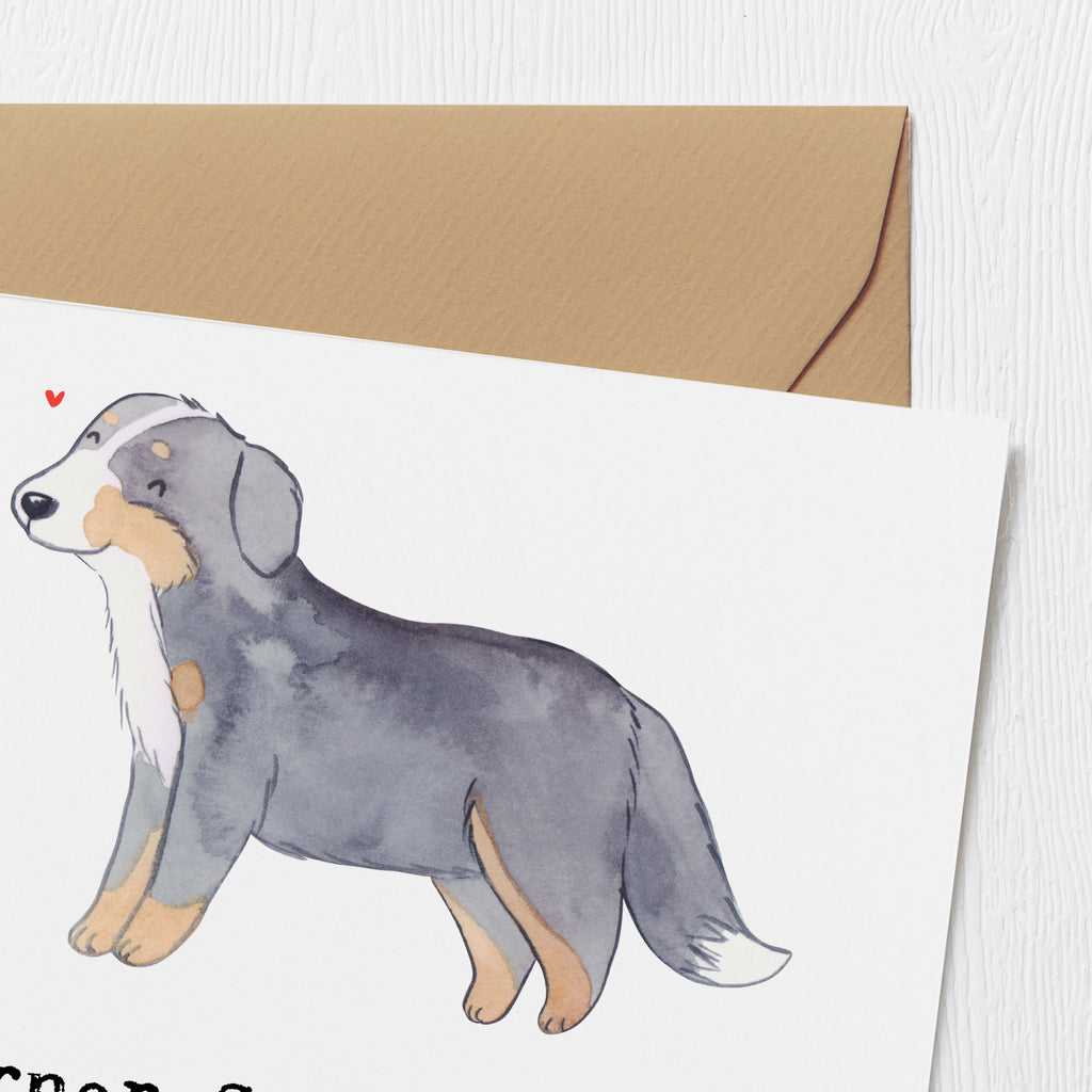 Deluxe Karte Berner Sennenhund Herz Karte, Grußkarte, Klappkarte, Einladungskarte, Glückwunschkarte, Hochzeitskarte, Geburtstagskarte, Hochwertige Grußkarte, Hochwertige Klappkarte, Hund, Hunderasse, Rassehund, Hundebesitzer, Geschenk, Tierfreund, Schenken, Welpe