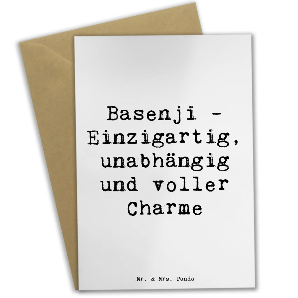 Grußkarte Spruch Basenji Charme Grußkarte, Klappkarte, Einladungskarte, Glückwunschkarte, Hochzeitskarte, Geburtstagskarte, Karte, Ansichtskarten, Hund, Hunderasse, Rassehund, Hundebesitzer, Geschenk, Tierfreund, Schenken, Welpe