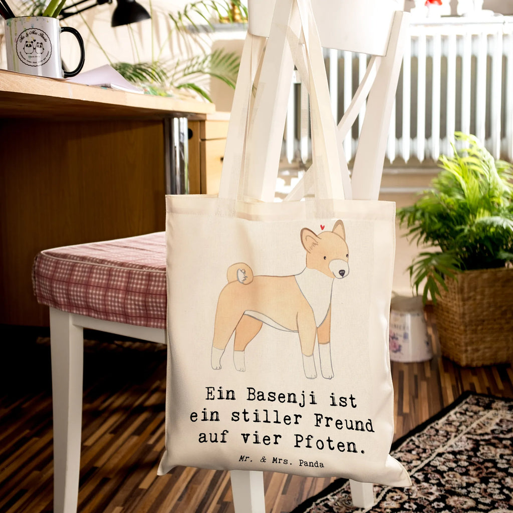 Tragetasche Basenji Freund Beuteltasche, Beutel, Einkaufstasche, Jutebeutel, Stoffbeutel, Tasche, Shopper, Umhängetasche, Strandtasche, Schultertasche, Stofftasche, Tragetasche, Badetasche, Jutetasche, Einkaufstüte, Laptoptasche, Hund, Hunderasse, Rassehund, Hundebesitzer, Geschenk, Tierfreund, Schenken, Welpe