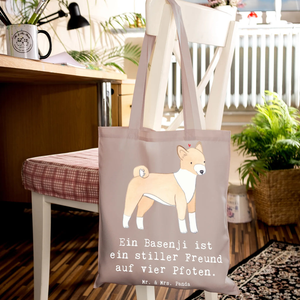 Tragetasche Basenji Freund Beuteltasche, Beutel, Einkaufstasche, Jutebeutel, Stoffbeutel, Tasche, Shopper, Umhängetasche, Strandtasche, Schultertasche, Stofftasche, Tragetasche, Badetasche, Jutetasche, Einkaufstüte, Laptoptasche, Hund, Hunderasse, Rassehund, Hundebesitzer, Geschenk, Tierfreund, Schenken, Welpe