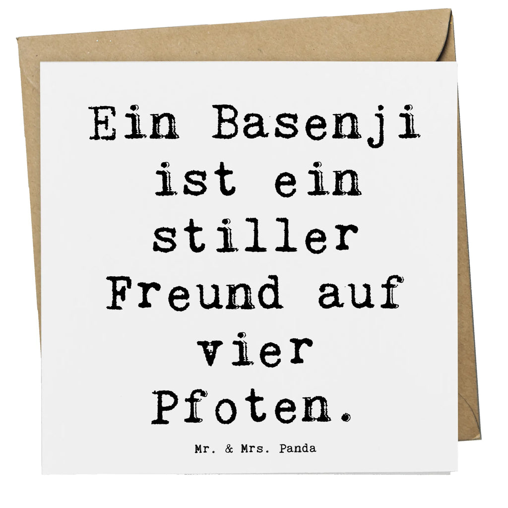 Deluxe Karte Spruch Basenji Freund Karte, Grußkarte, Klappkarte, Einladungskarte, Glückwunschkarte, Hochzeitskarte, Geburtstagskarte, Hochwertige Grußkarte, Hochwertige Klappkarte, Hund, Hunderasse, Rassehund, Hundebesitzer, Geschenk, Tierfreund, Schenken, Welpe