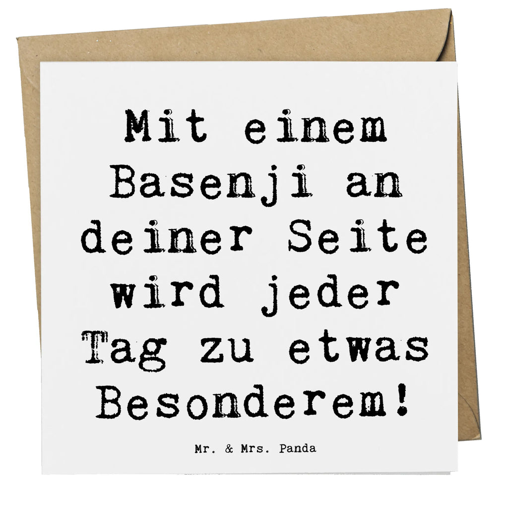 Deluxe Karte Spruch Basenji Freude Karte, Grußkarte, Klappkarte, Einladungskarte, Glückwunschkarte, Hochzeitskarte, Geburtstagskarte, Hochwertige Grußkarte, Hochwertige Klappkarte, Hund, Hunderasse, Rassehund, Hundebesitzer, Geschenk, Tierfreund, Schenken, Welpe