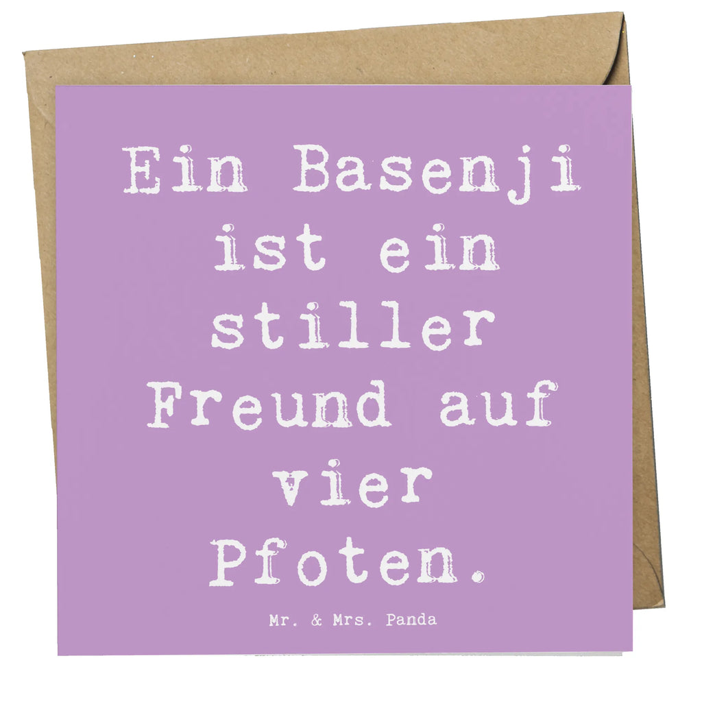 Deluxe Karte Spruch Basenji Freund Karte, Grußkarte, Klappkarte, Einladungskarte, Glückwunschkarte, Hochzeitskarte, Geburtstagskarte, Hochwertige Grußkarte, Hochwertige Klappkarte, Hund, Hunderasse, Rassehund, Hundebesitzer, Geschenk, Tierfreund, Schenken, Welpe