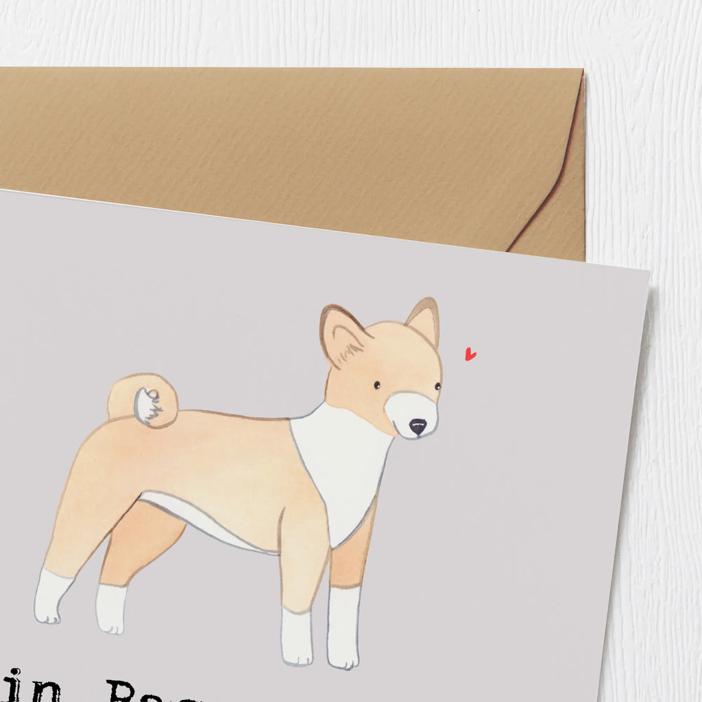 Deluxe Karte Basenji Freund Karte, Grußkarte, Klappkarte, Einladungskarte, Glückwunschkarte, Hochzeitskarte, Geburtstagskarte, Hochwertige Grußkarte, Hochwertige Klappkarte, Hund, Hunderasse, Rassehund, Hundebesitzer, Geschenk, Tierfreund, Schenken, Welpe