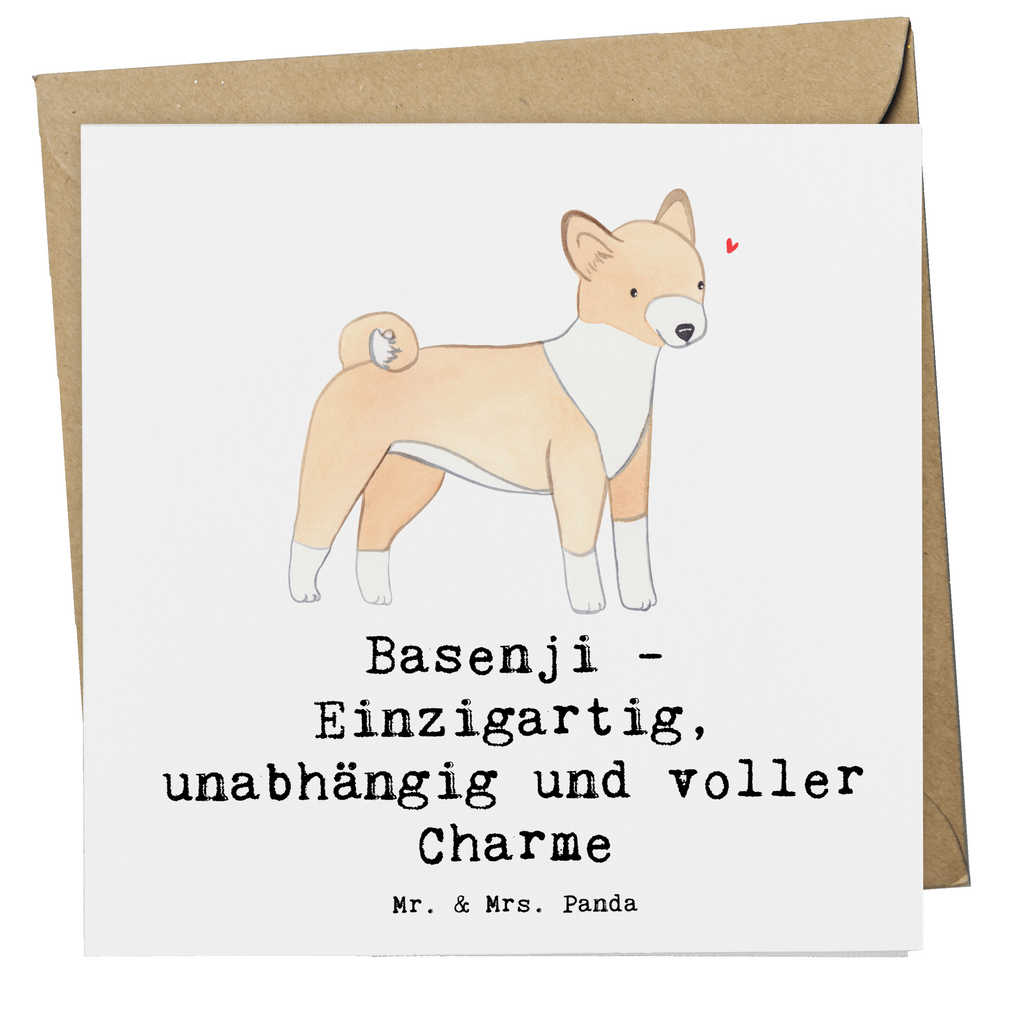 Deluxe Karte Basenji Charme Karte, Grußkarte, Klappkarte, Einladungskarte, Glückwunschkarte, Hochzeitskarte, Geburtstagskarte, Hochwertige Grußkarte, Hochwertige Klappkarte, Hund, Hunderasse, Rassehund, Hundebesitzer, Geschenk, Tierfreund, Schenken, Welpe