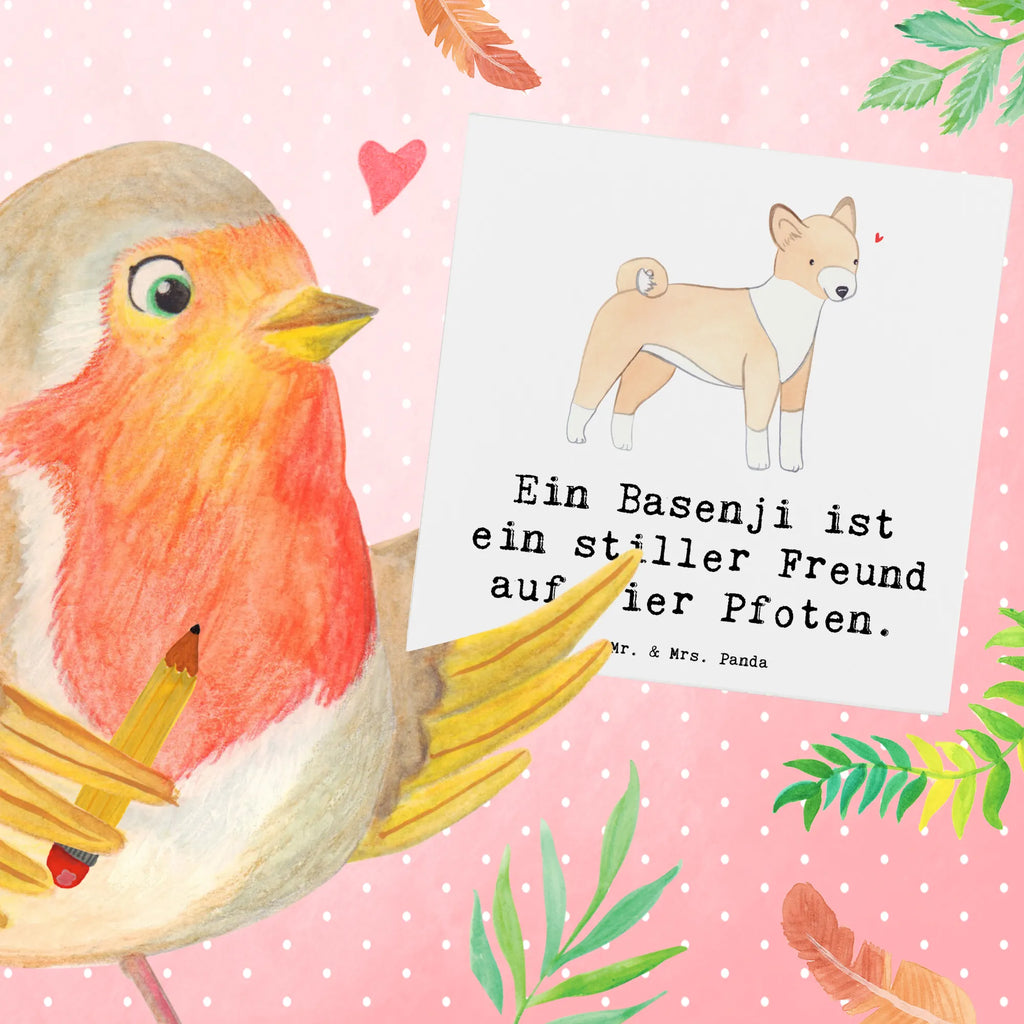 Deluxe Karte Basenji Freund Karte, Grußkarte, Klappkarte, Einladungskarte, Glückwunschkarte, Hochzeitskarte, Geburtstagskarte, Hochwertige Grußkarte, Hochwertige Klappkarte, Hund, Hunderasse, Rassehund, Hundebesitzer, Geschenk, Tierfreund, Schenken, Welpe