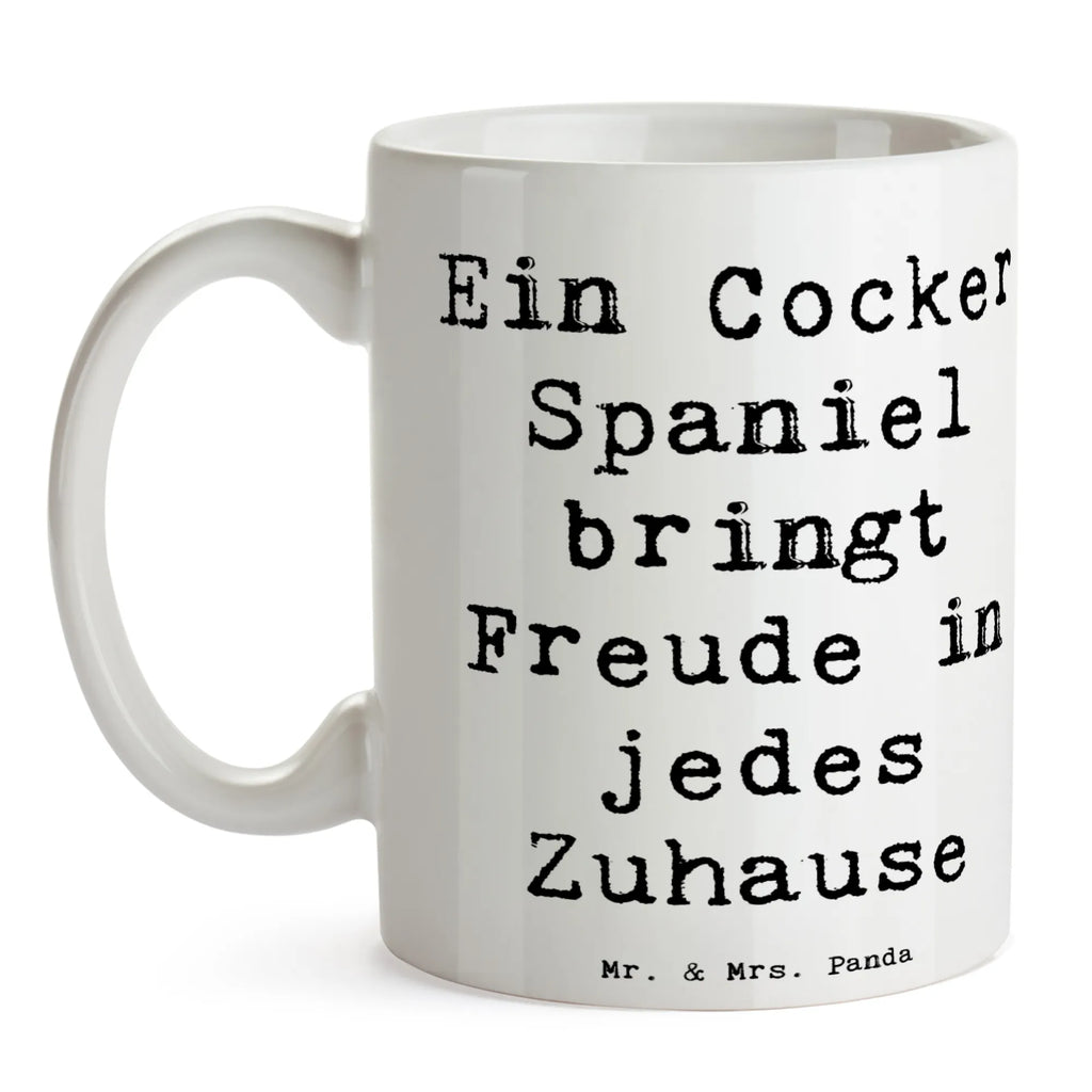 Tasse Spruch Cocker Spaniel Freude Tasse, Kaffeetasse, Teetasse, Becher, Kaffeebecher, Teebecher, Keramiktasse, Porzellantasse, Büro Tasse, Geschenk Tasse, Tasse Sprüche, Tasse Motive, Kaffeetassen, Tasse bedrucken, Designer Tasse, Cappuccino Tassen, Schöne Teetassen, Hund, Hunderasse, Rassehund, Hundebesitzer, Geschenk, Tierfreund, Schenken, Welpe