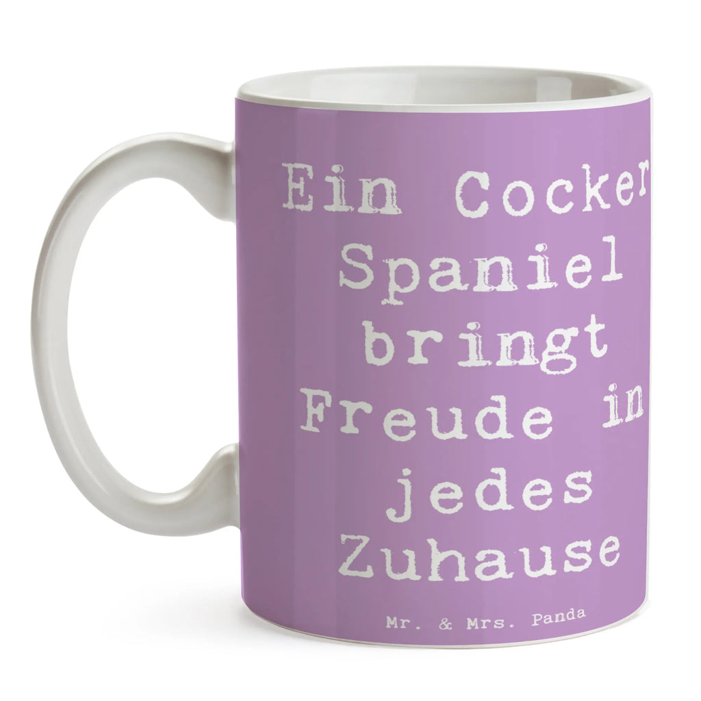 Tasse Spruch Cocker Spaniel Freude Tasse, Kaffeetasse, Teetasse, Becher, Kaffeebecher, Teebecher, Keramiktasse, Porzellantasse, Büro Tasse, Geschenk Tasse, Tasse Sprüche, Tasse Motive, Kaffeetassen, Tasse bedrucken, Designer Tasse, Cappuccino Tassen, Schöne Teetassen, Hund, Hunderasse, Rassehund, Hundebesitzer, Geschenk, Tierfreund, Schenken, Welpe