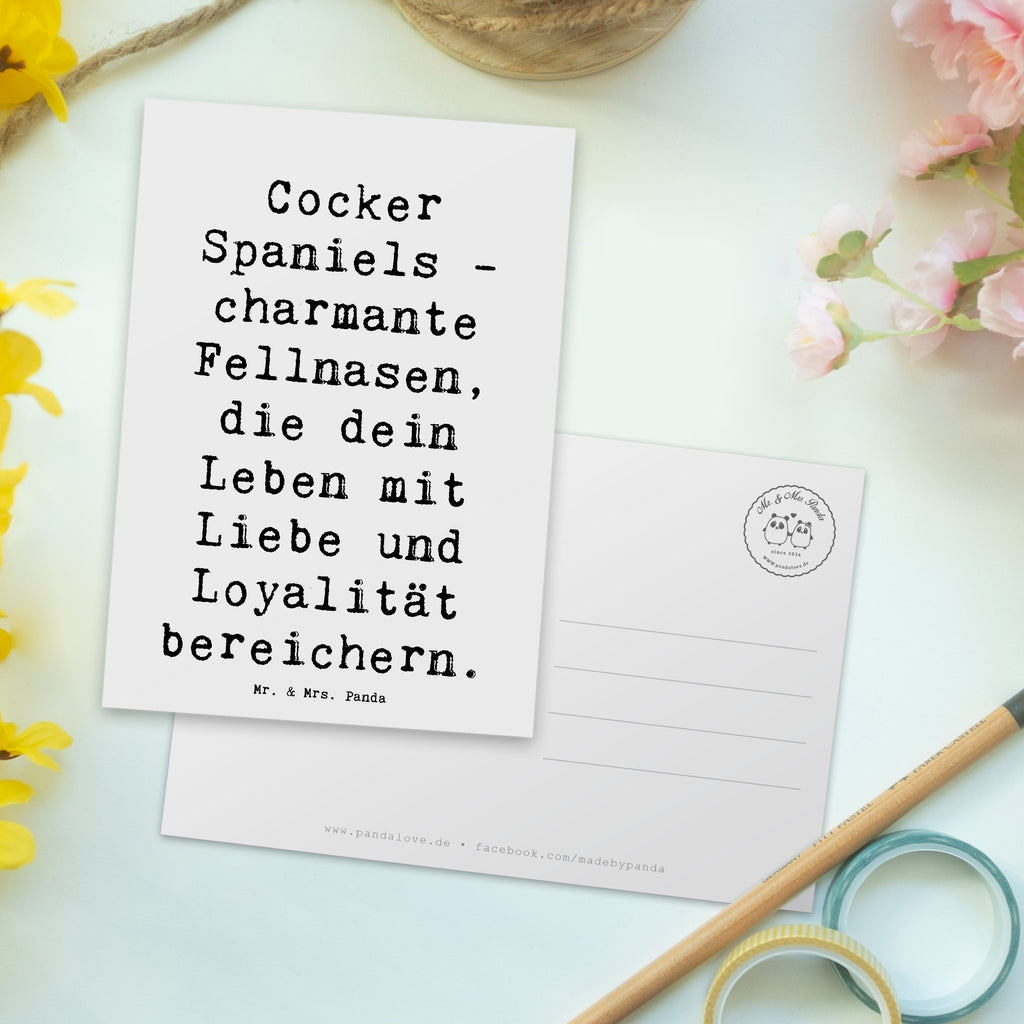 Postkarte Spruch Cocker Spaniel Liebe Postkarte, Karte, Geschenkkarte, Grußkarte, Einladung, Ansichtskarte, Geburtstagskarte, Einladungskarte, Dankeskarte, Ansichtskarten, Einladung Geburtstag, Einladungskarten Geburtstag, Hund, Hunderasse, Rassehund, Hundebesitzer, Geschenk, Tierfreund, Schenken, Welpe