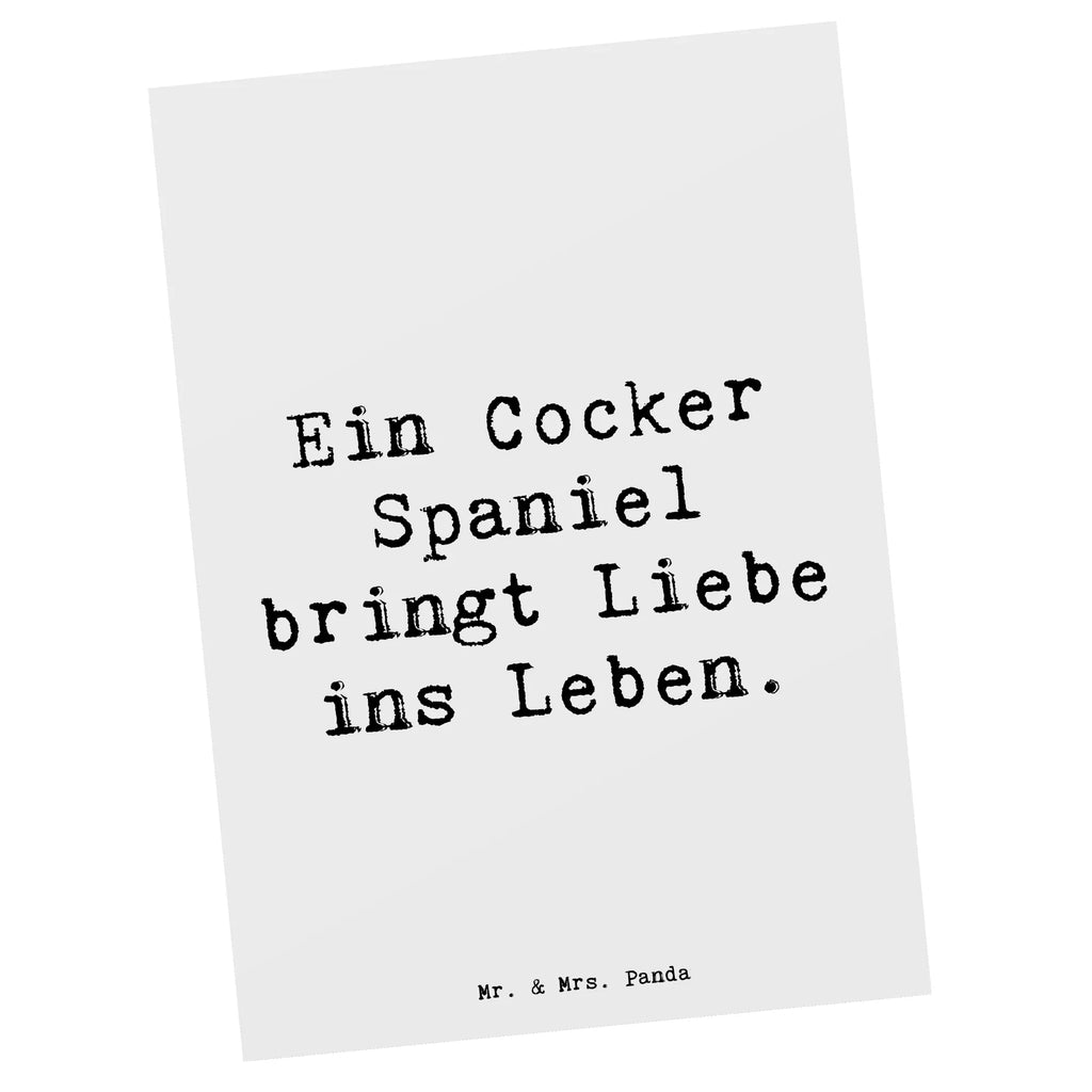 Postkarte Spruch Liebe Cocker Spaniel Postkarte, Karte, Geschenkkarte, Grußkarte, Einladung, Ansichtskarte, Geburtstagskarte, Einladungskarte, Dankeskarte, Ansichtskarten, Einladung Geburtstag, Einladungskarten Geburtstag, Hund, Hunderasse, Rassehund, Hundebesitzer, Geschenk, Tierfreund, Schenken, Welpe