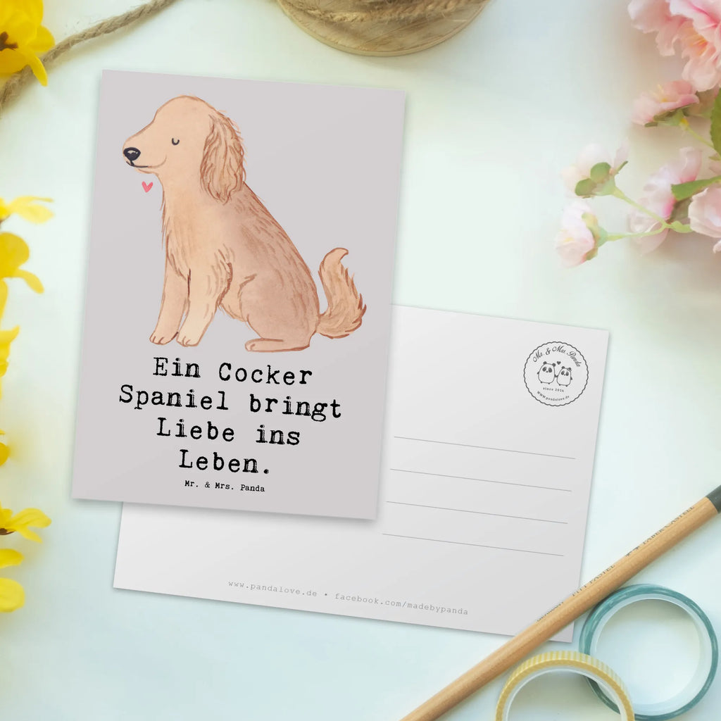 Postkarte Liebe Cocker Spaniel Postkarte, Karte, Geschenkkarte, Grußkarte, Einladung, Ansichtskarte, Geburtstagskarte, Einladungskarte, Dankeskarte, Ansichtskarten, Einladung Geburtstag, Einladungskarten Geburtstag, Hund, Hunderasse, Rassehund, Hundebesitzer, Geschenk, Tierfreund, Schenken, Welpe