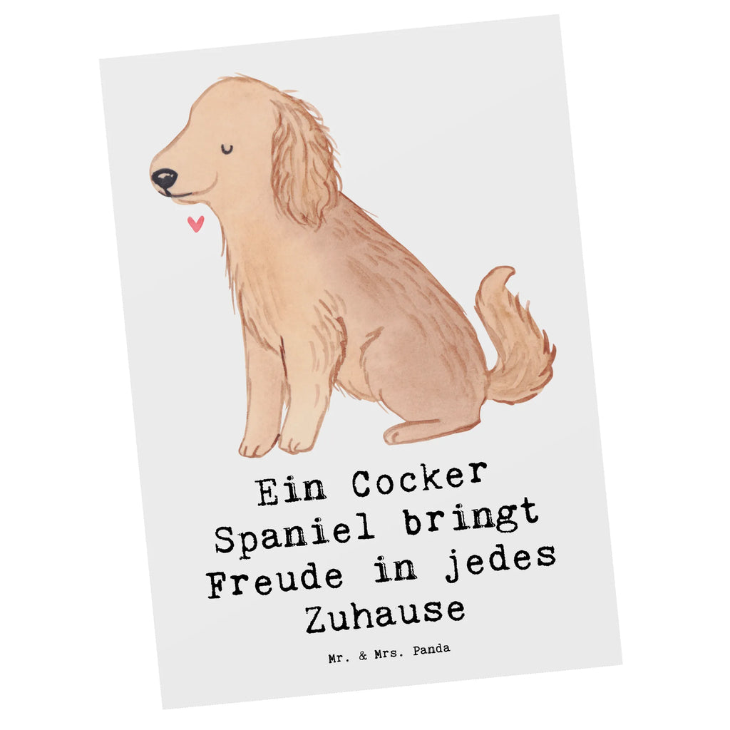 Postkarte Cocker Spaniel Freude Postkarte, Karte, Geschenkkarte, Grußkarte, Einladung, Ansichtskarte, Geburtstagskarte, Einladungskarte, Dankeskarte, Ansichtskarten, Einladung Geburtstag, Einladungskarten Geburtstag, Hund, Hunderasse, Rassehund, Hundebesitzer, Geschenk, Tierfreund, Schenken, Welpe