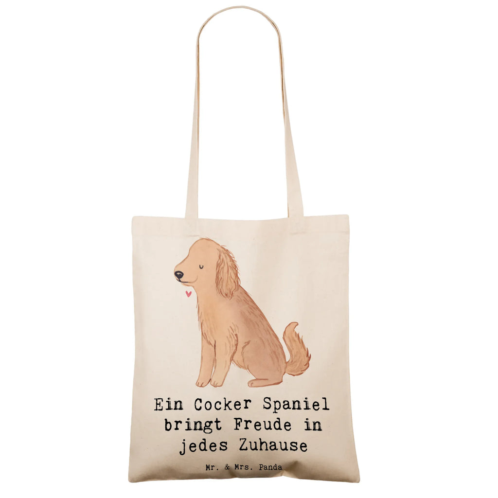 Tragetasche Cocker Spaniel Freude Beuteltasche, Beutel, Einkaufstasche, Jutebeutel, Stoffbeutel, Tasche, Shopper, Umhängetasche, Strandtasche, Schultertasche, Stofftasche, Tragetasche, Badetasche, Jutetasche, Einkaufstüte, Laptoptasche, Hund, Hunderasse, Rassehund, Hundebesitzer, Geschenk, Tierfreund, Schenken, Welpe