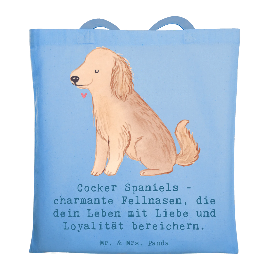 Tragetasche Cocker Spaniel Liebe Beuteltasche, Beutel, Einkaufstasche, Jutebeutel, Stoffbeutel, Tasche, Shopper, Umhängetasche, Strandtasche, Schultertasche, Stofftasche, Tragetasche, Badetasche, Jutetasche, Einkaufstüte, Laptoptasche, Hund, Hunderasse, Rassehund, Hundebesitzer, Geschenk, Tierfreund, Schenken, Welpe