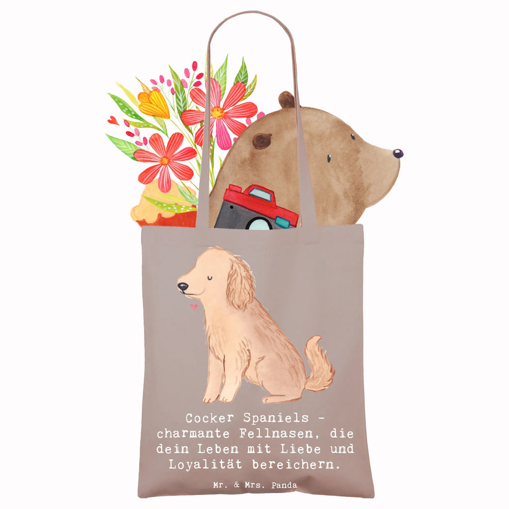 Tragetasche Cocker Spaniel Liebe Beuteltasche, Beutel, Einkaufstasche, Jutebeutel, Stoffbeutel, Tasche, Shopper, Umhängetasche, Strandtasche, Schultertasche, Stofftasche, Tragetasche, Badetasche, Jutetasche, Einkaufstüte, Laptoptasche, Hund, Hunderasse, Rassehund, Hundebesitzer, Geschenk, Tierfreund, Schenken, Welpe